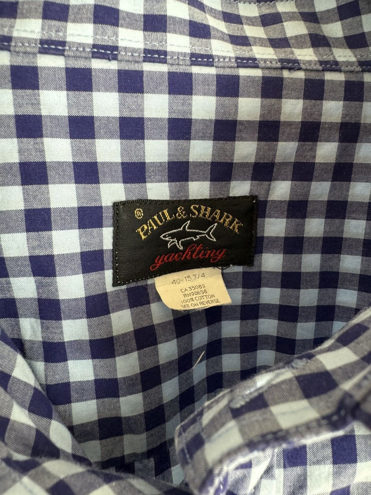 Paul & Shark Paul and Shark Check Pocket Button Up Shirt Size US L / EU 52-54 / 3 - 5 Thumbnail