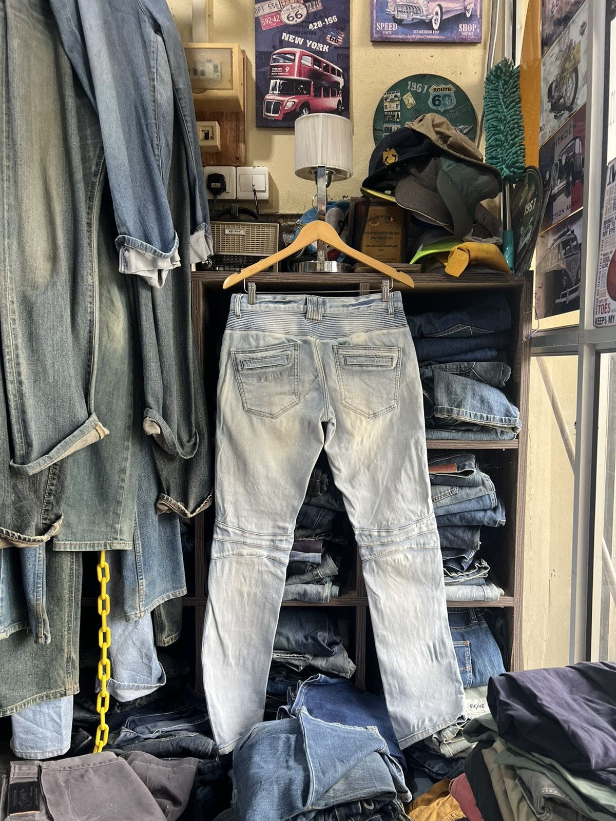 🔥Rare In The Attic Homme Biker Denim