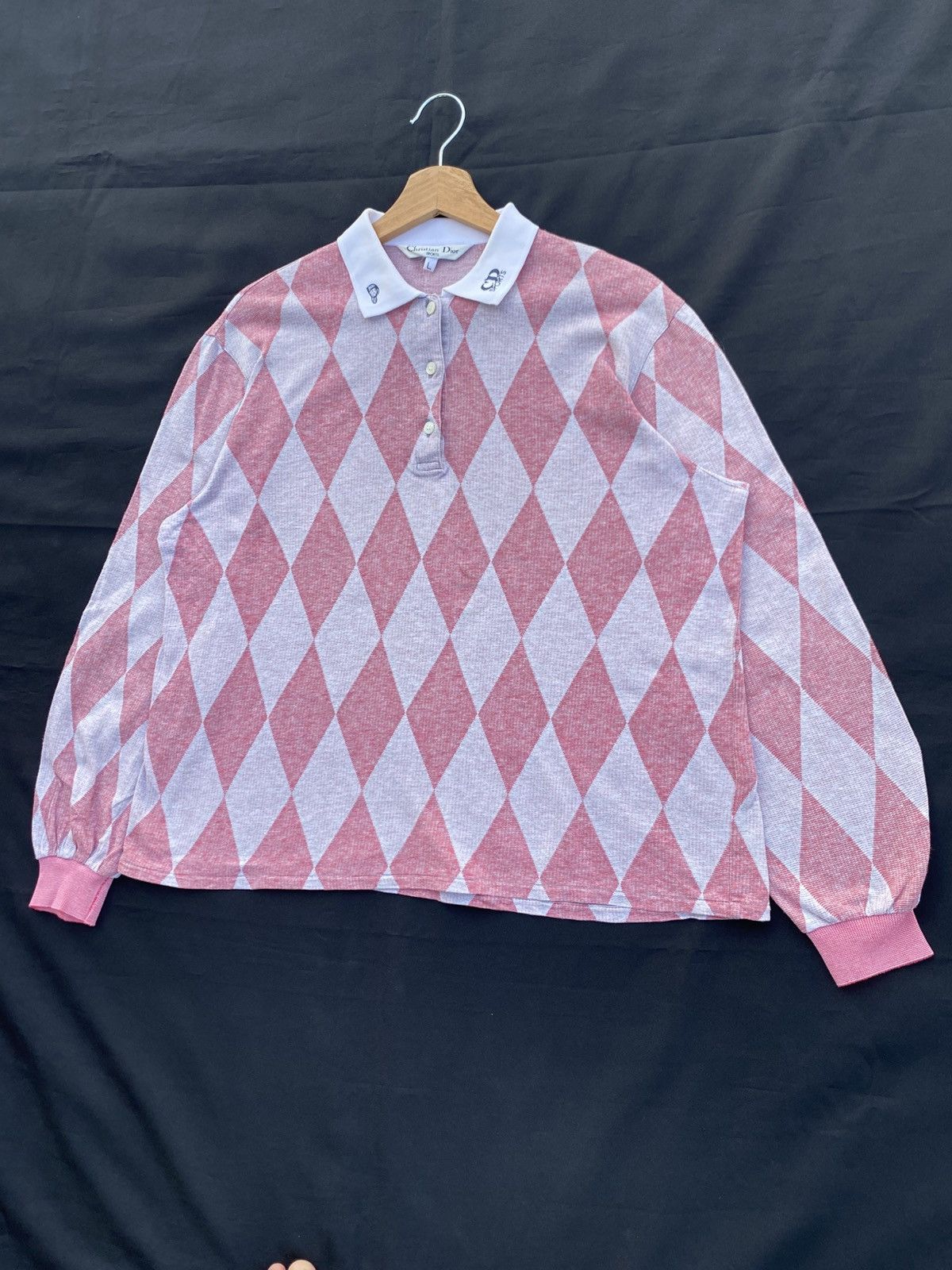 Christian Dior Monsieur Vintage Christian Dior Polo Sports Checked Longsleeve Shirt Size US M / EU 48-50 / 2 - 4 Thumbnail