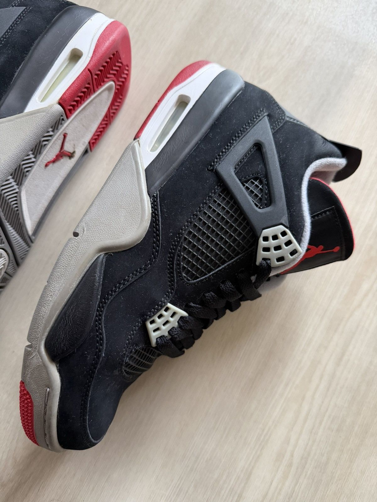 Jordan Brand 2012 Jordan 4 Retro Bred Sz 9.5 With Original Box Size US 9.5 / EU 42-43 - 10 Thumbnail