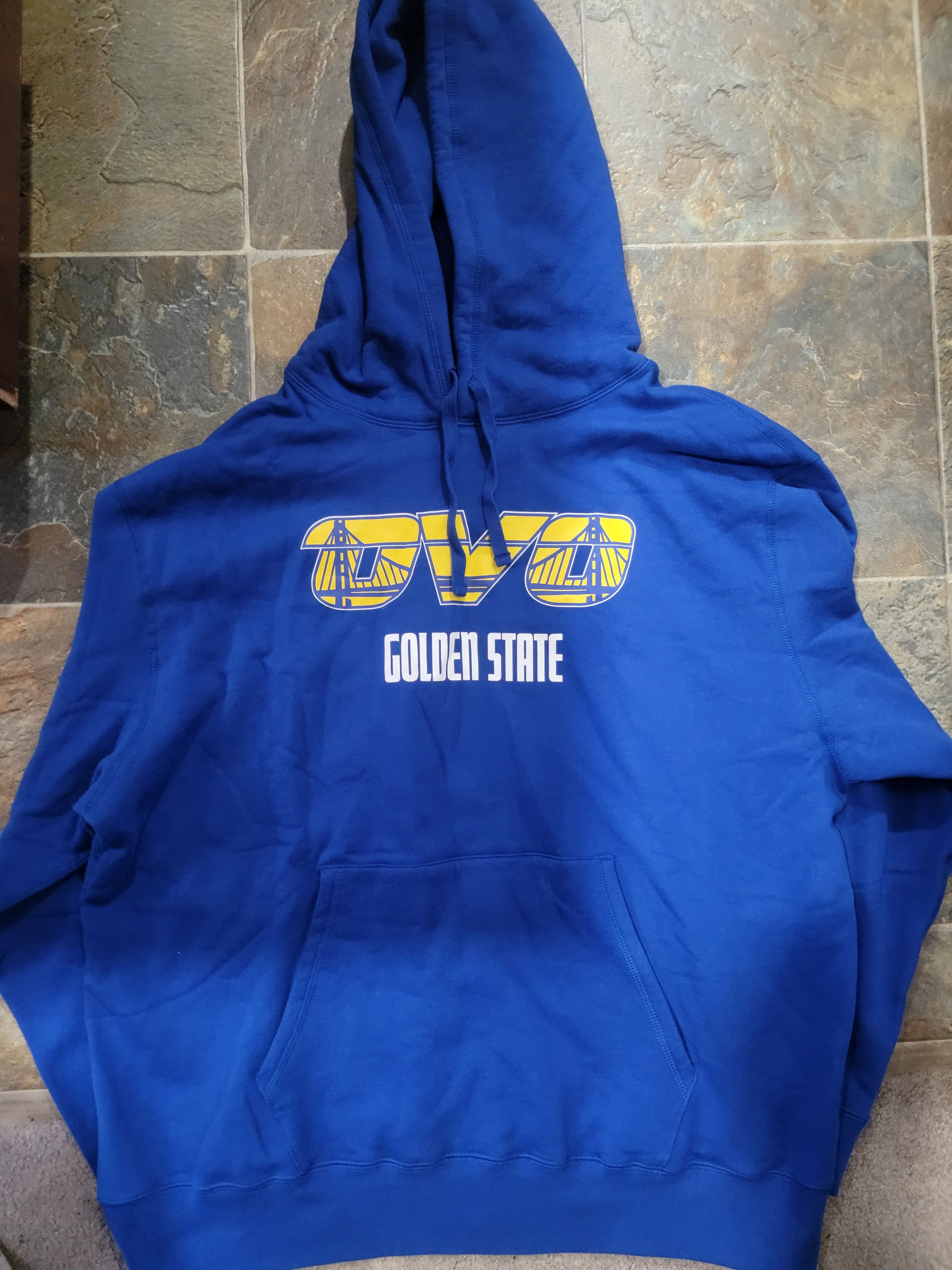 image of NBA x Octobers Very Own Ovo Golden State Warriors Hoodie - Men's Size 3Xl - New!!!! in Blue