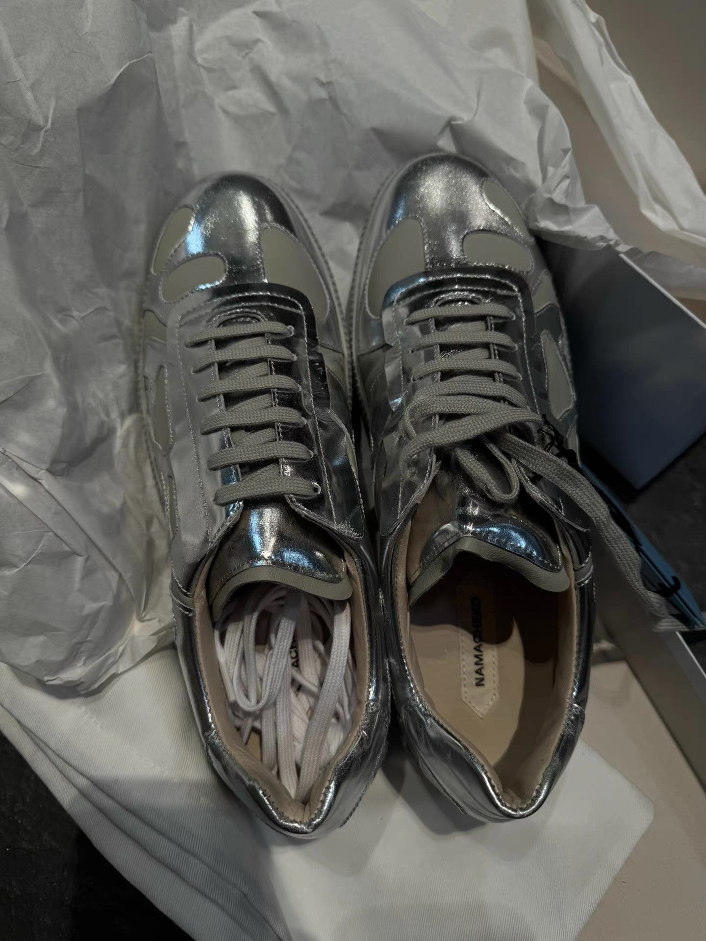Namacheko NAMACHEKO 22AW Silver German Army Trainers Q16 Size US 8.5 / EU 41-42 - 2 Thumbnail