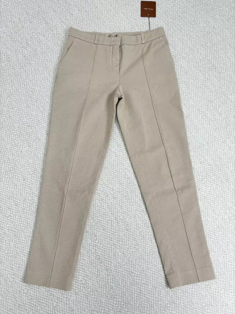 Loro Piana LORO PIANA Pure color fashion casual trousers Size US 40 / EU 56 - 1 Thumbnail