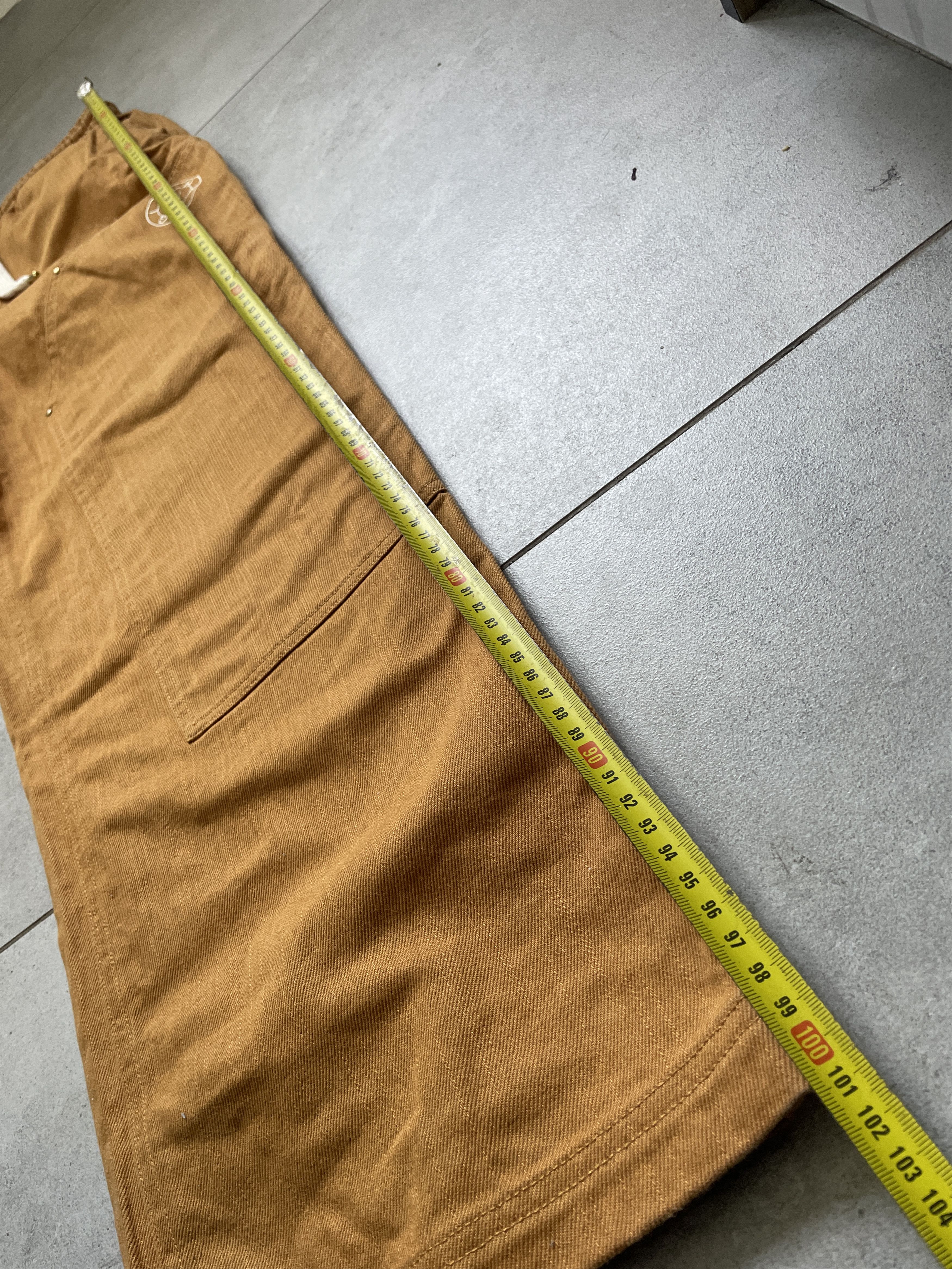 Puma × Rhude PUMA X RHUDE WIDE LEG CARPENTER DOUBLE KNEE BROWN JEANS Size US 30 / EU 46 - 14 Thumbnail