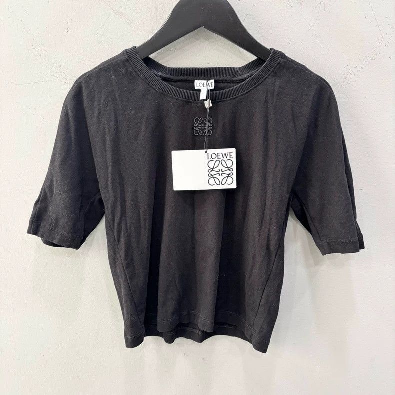 Loewe Loewe Embroidered Logo Black Short-Sleeve Tee - dmc Size US M / EU 48-50 / 2 - 1 Thumbnail