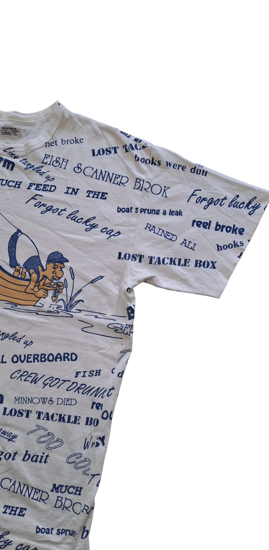 Japanese Brand × Warehouse Rare Bodies Office & School by Warehouse All Overprint Tee Size US M / EU 48-50 / 2 - 3 Thumbnail
