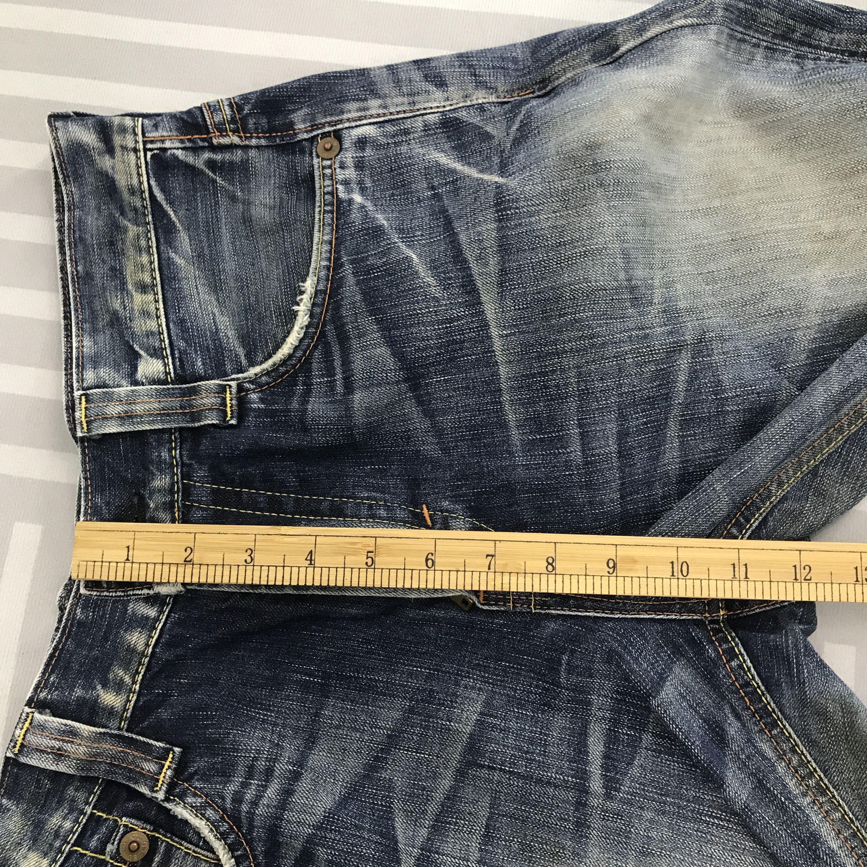 Edwin × Vintage Vintage Edwin Blue trip 503 Distressed denim Size US 32 / EU 48 - 9 Thumbnail