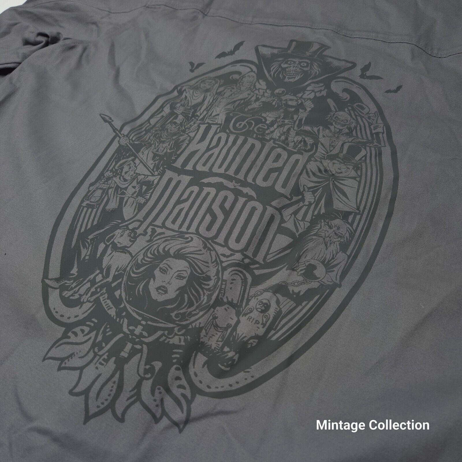 Disney Disney Haunted Mansion Madame Leota Gray Shirt Jacket Coat L Size US L / EU 52-54 / 3 - 11 Thumbnail