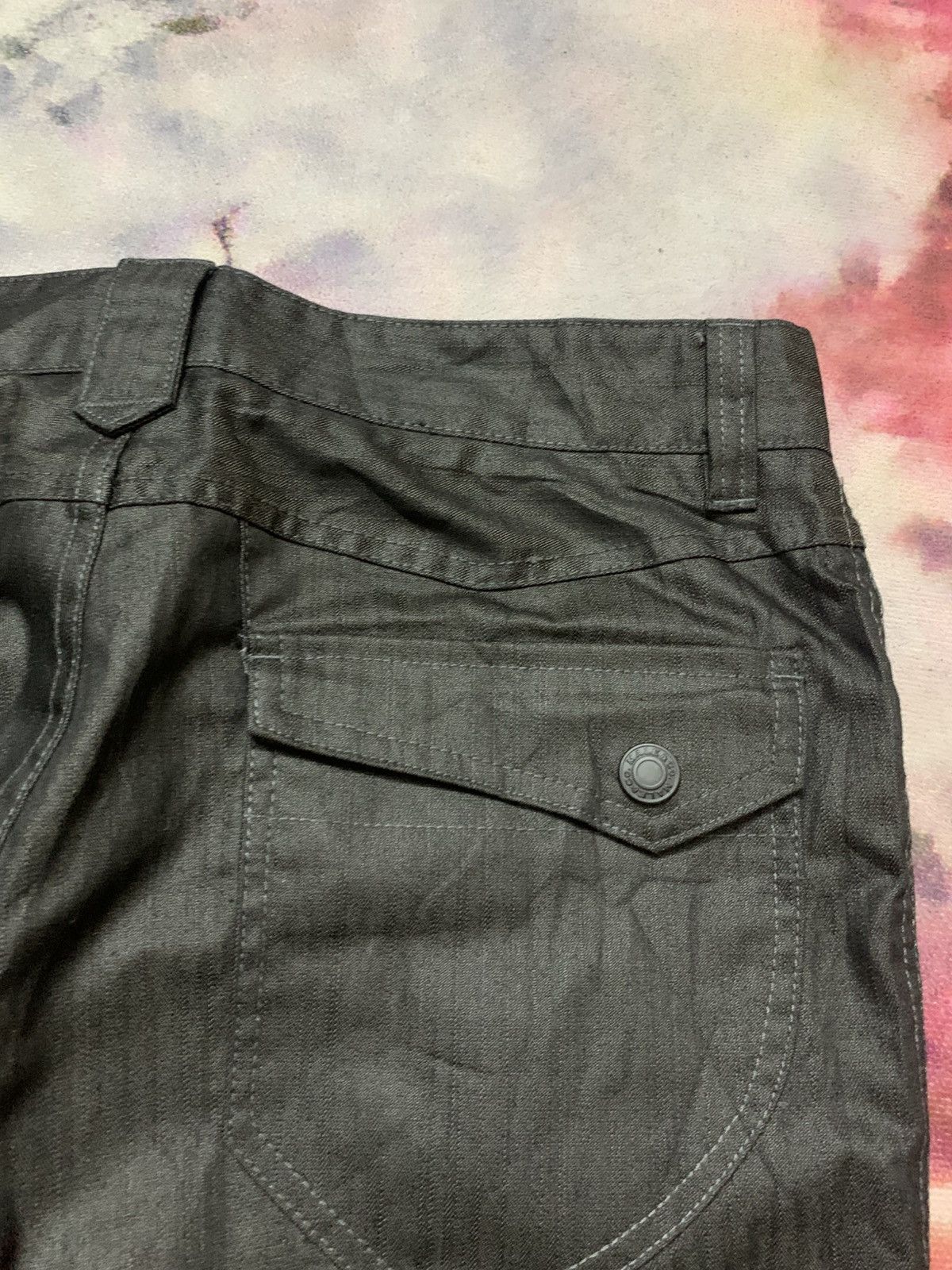 Tornado Mart 2000 Male & Co Flare Apocalypse Metallic Black Pants Size US 34 / EU 50 - 10 Thumbnail
