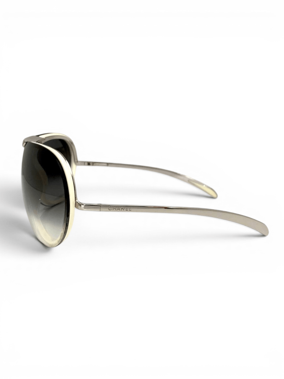 Chanel Chanel CC Logo Aviator Gradient Tint Shield Sunglasses Y2K Size ONE SIZE - 4 Thumbnail