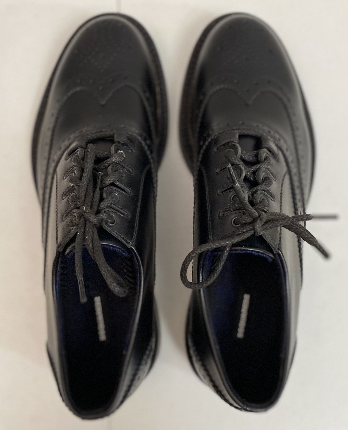 Dsquared2 Dsquared2 🇮🇹 Black Leather Wingtip Handmade Brogue 10 NEW Size US 10 / EU 43 - 8 Thumbnail