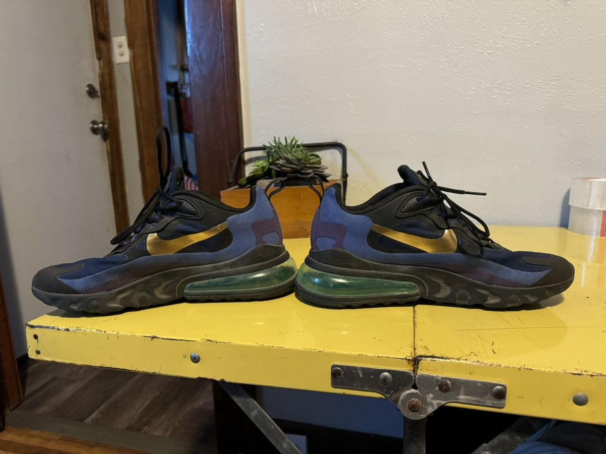Nike NIKE Air Max 270 react size 7.5 men's black university gold Size US 7.5 / EU 40-41 - 4 Thumbnail
