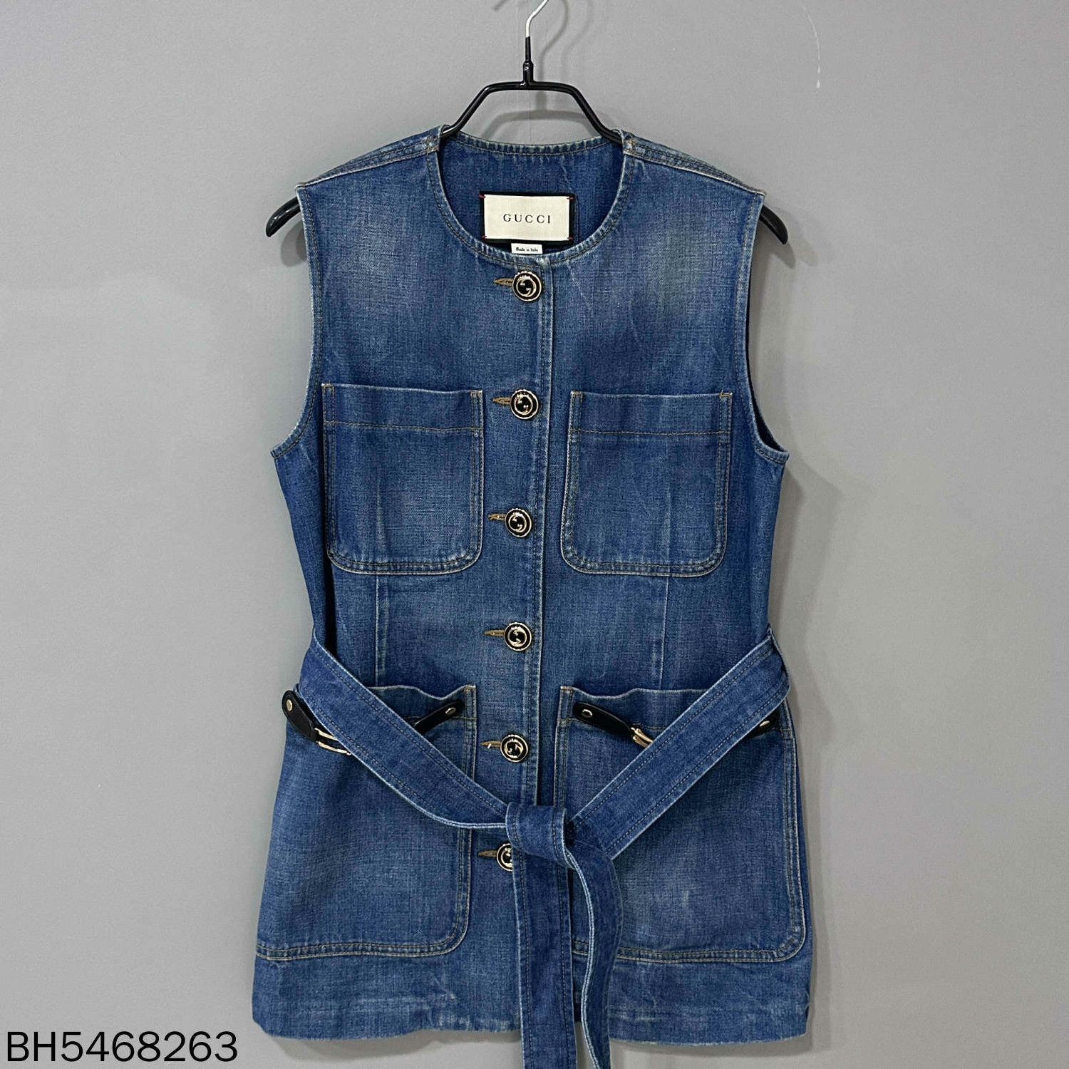 Gucci Gucci Denim Gold Dress M Women Size M / US 6-8 / IT 42-44 - 1 Thumbnail