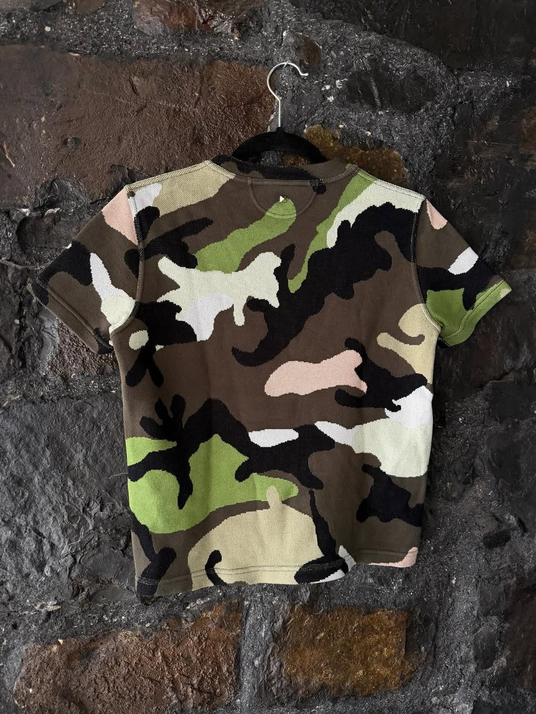 Valentino Valentino Camo Knit Rockstud T-Shirt Size S / US 4 / IT 40 - 4 Thumbnail