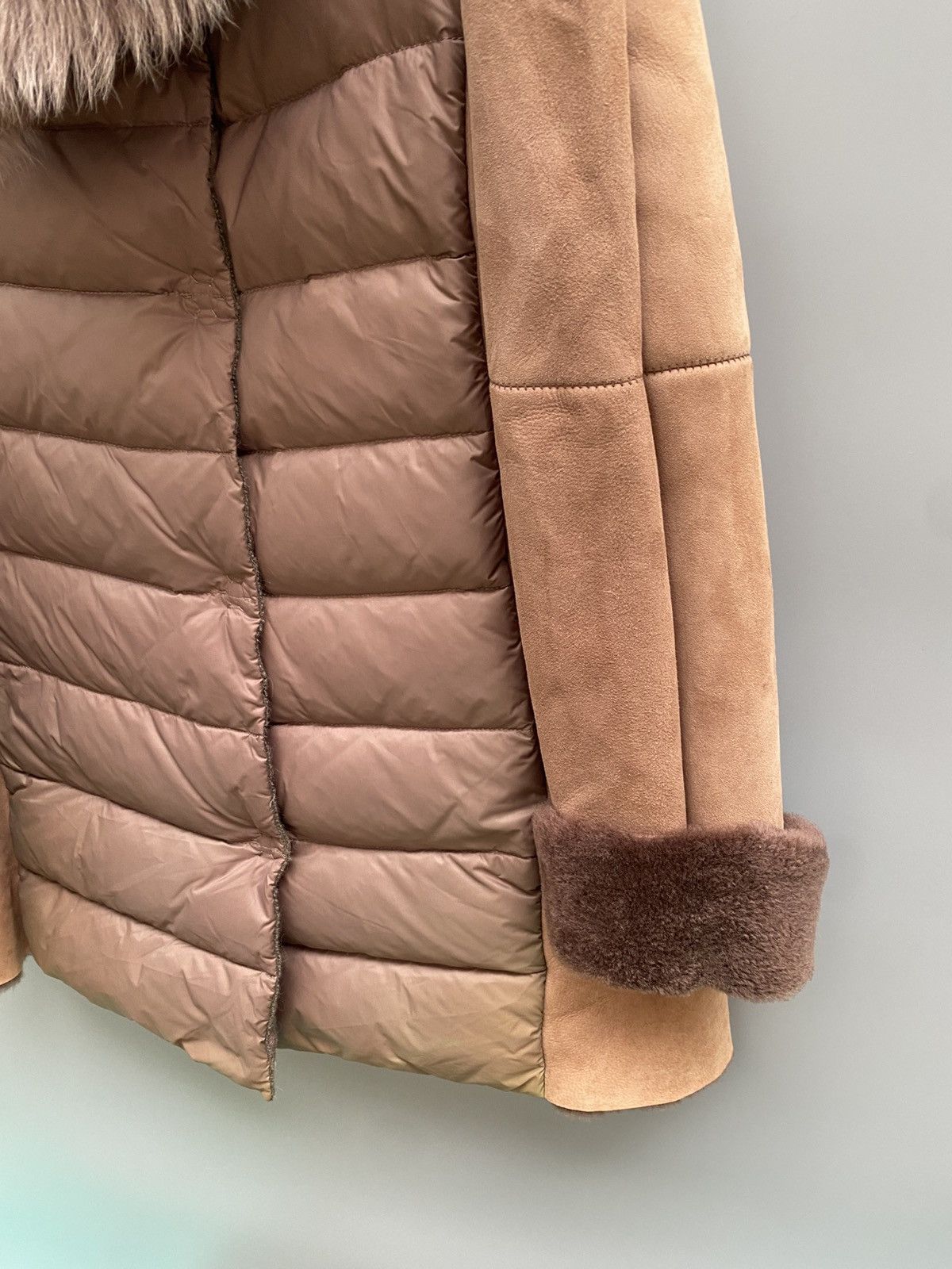 Designer Olivieri Venezia - Down Shearling Jacket Size M / US 6-8 / IT 42-44 - 4 Thumbnail