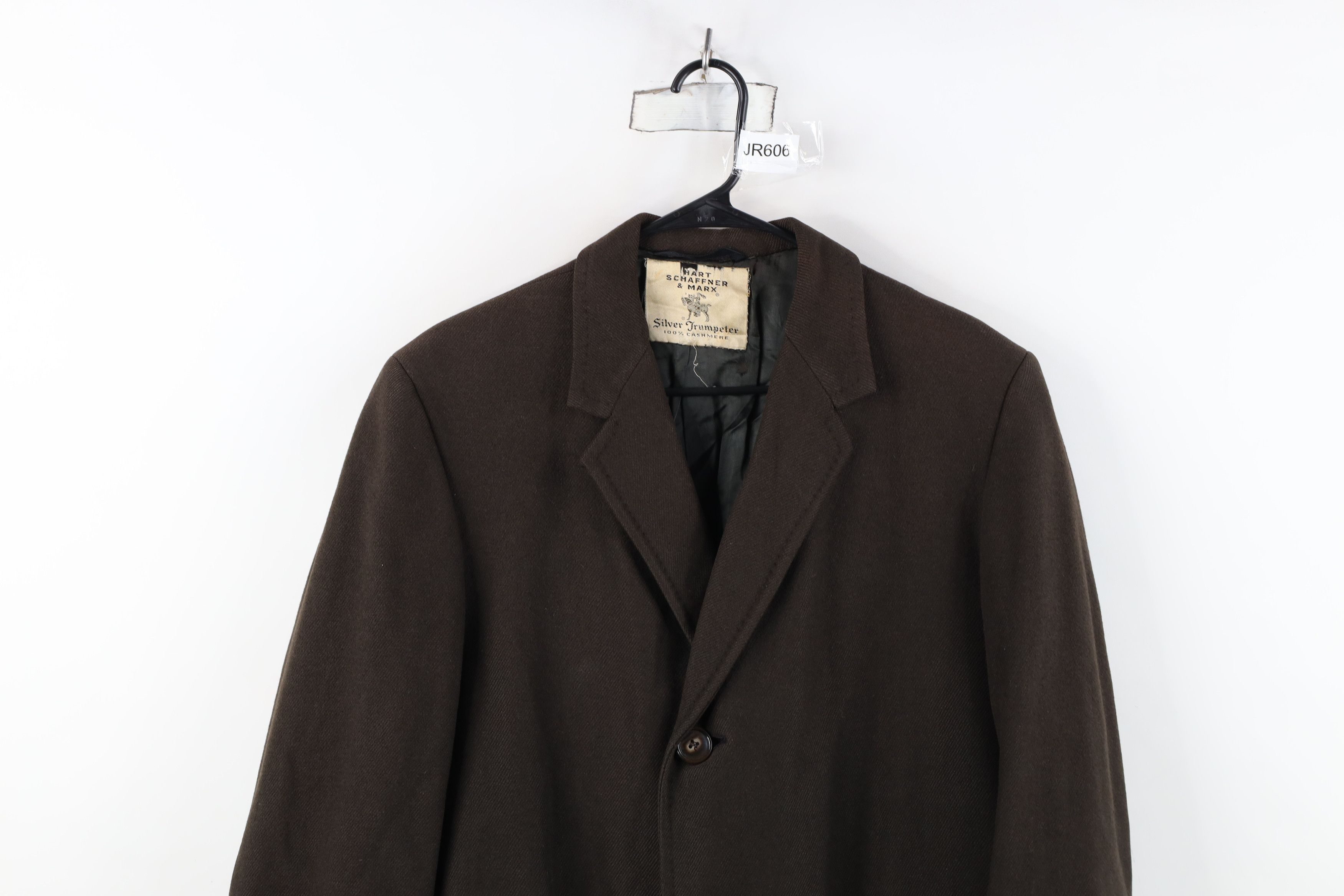 Vintage Vintage 60s Rockabilly Cashmere Overcoat Jacket Brown USA Size US XXL / EU 58 / 5 - 2 Thumbnail