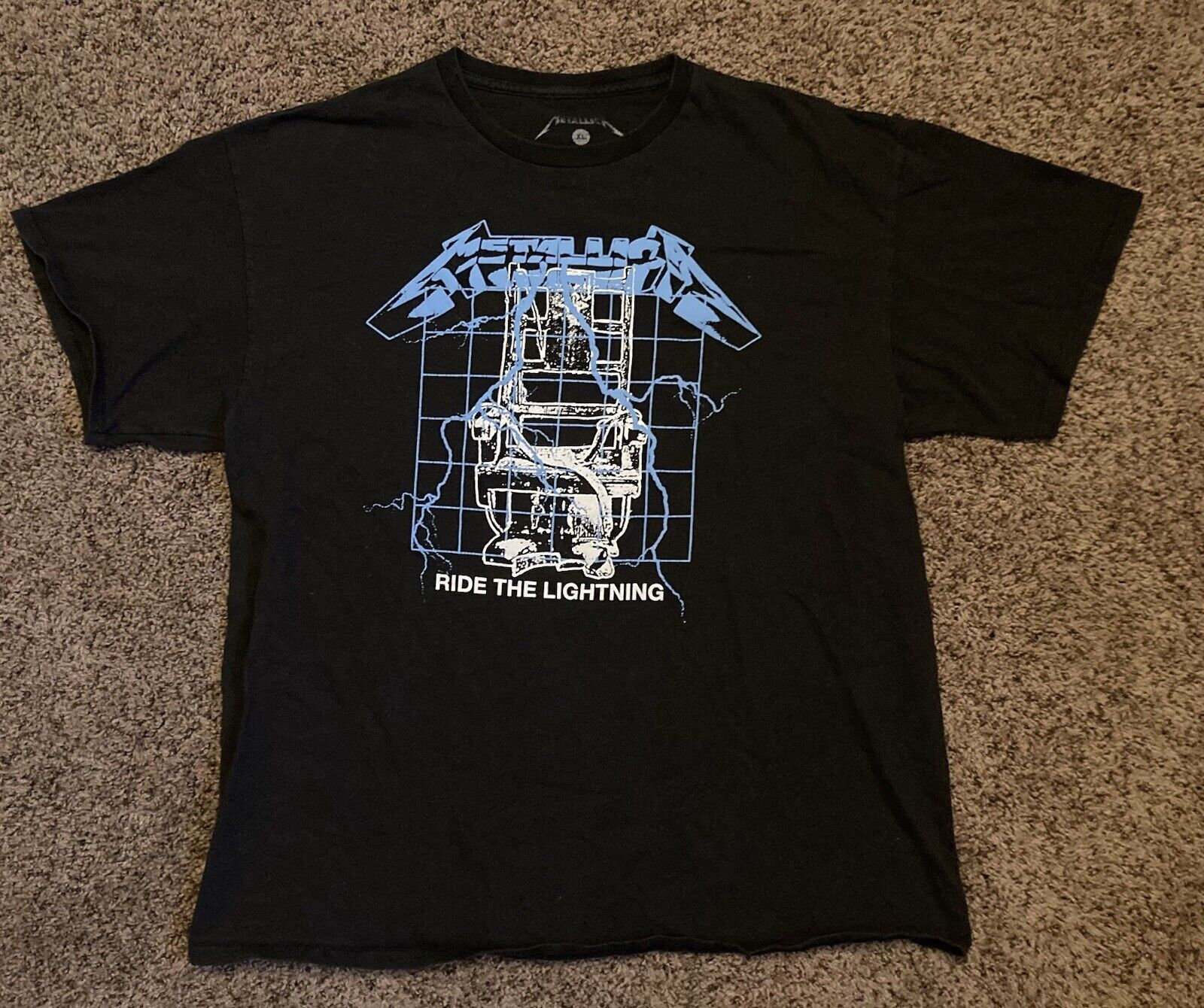 Designer × Metallica × Vintage Metallica Ride The Lightening Faded Mens XL Rock T-Shirt Size US XL / EU 56 / 4 - 1 Thumbnail