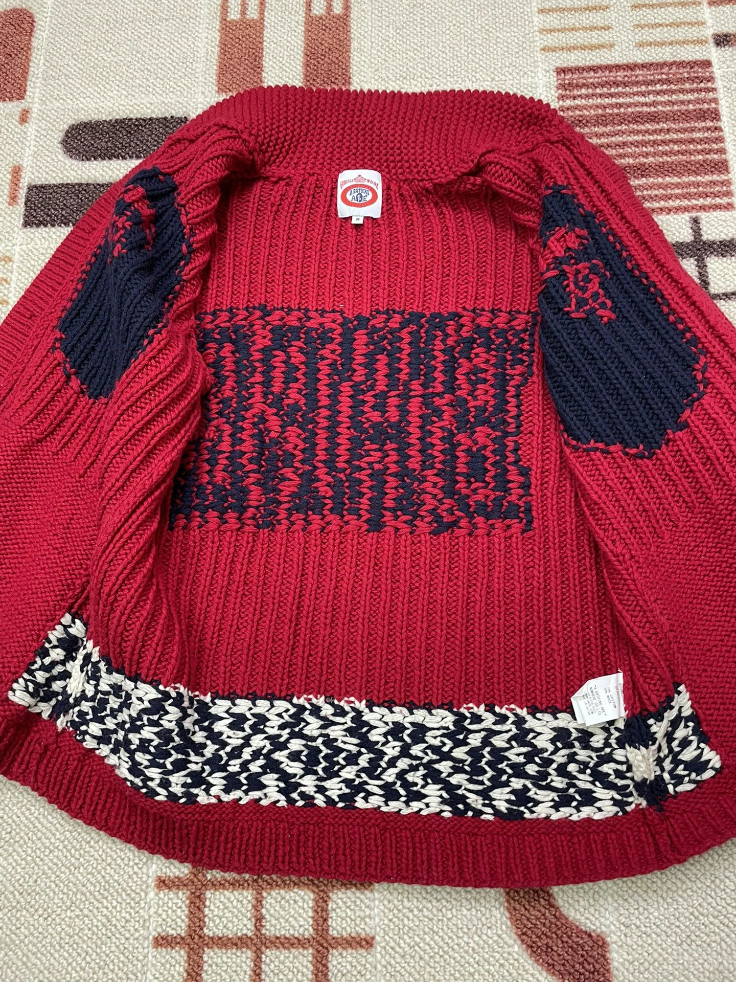 Bape BAPE APE HEAD Knit Sweater Jacket M Like New Rare Size US M / EU 48-50 / 2 - 7 Thumbnail