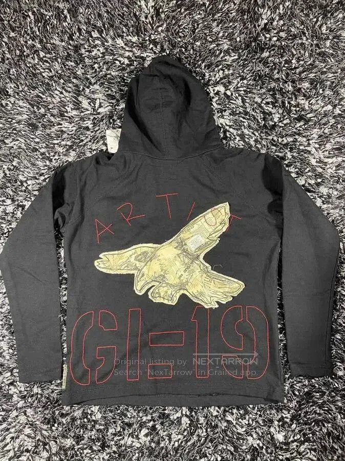 Greg Lauren greg lauren hooded sweatshirt in black. Size US M / EU 48-50 / 2 - 5 Thumbnail