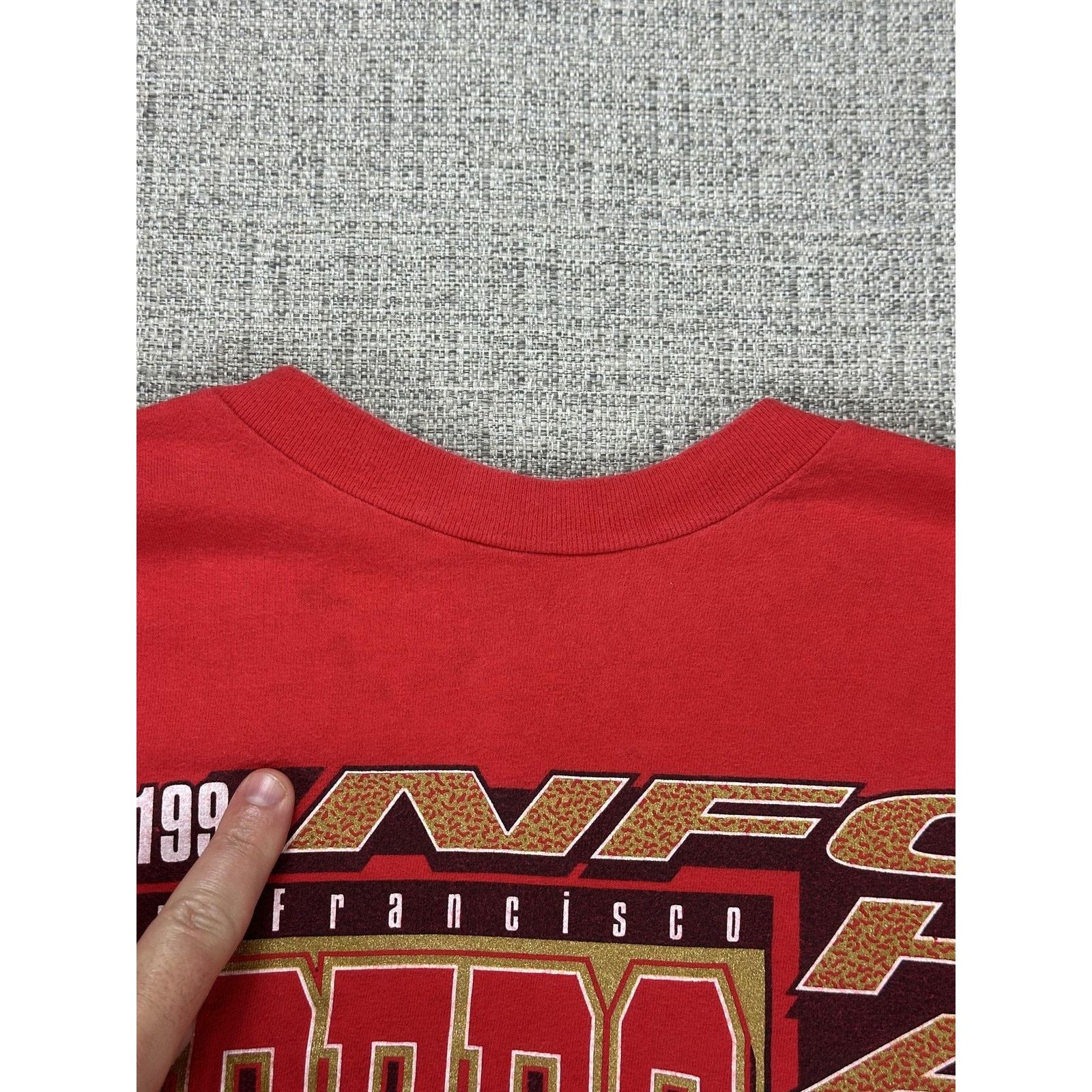 Hanes Vintage San Francisco 49ers Shirt Mens 2XL Red Hanes 1994 Size US XXL / EU 58 / 5 - 10 Thumbnail