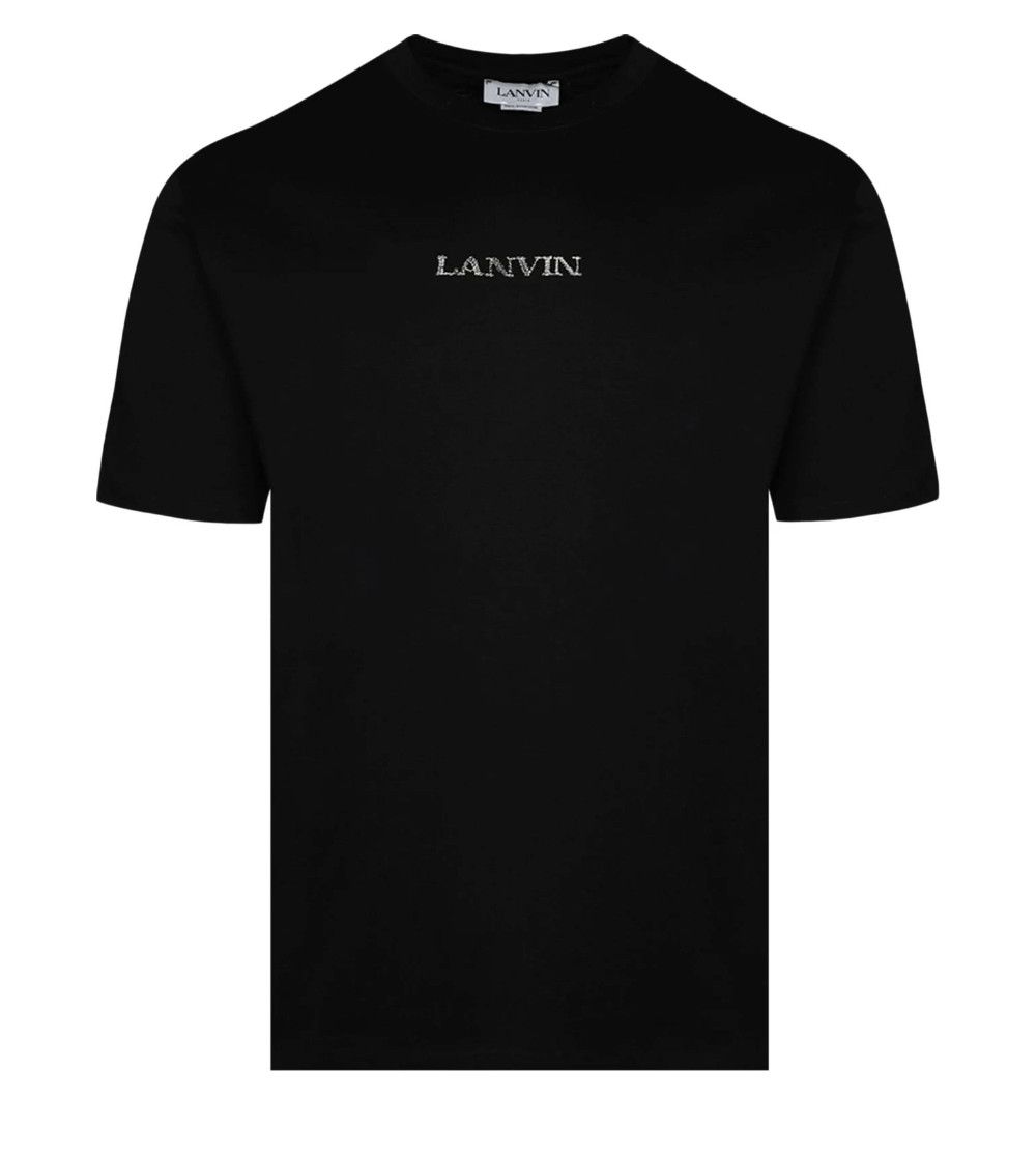 Lanvin Embroidered Logo Short Sleeve Tee Shirt Black Size US L / EU 52-54 / 3 - 1 Preview