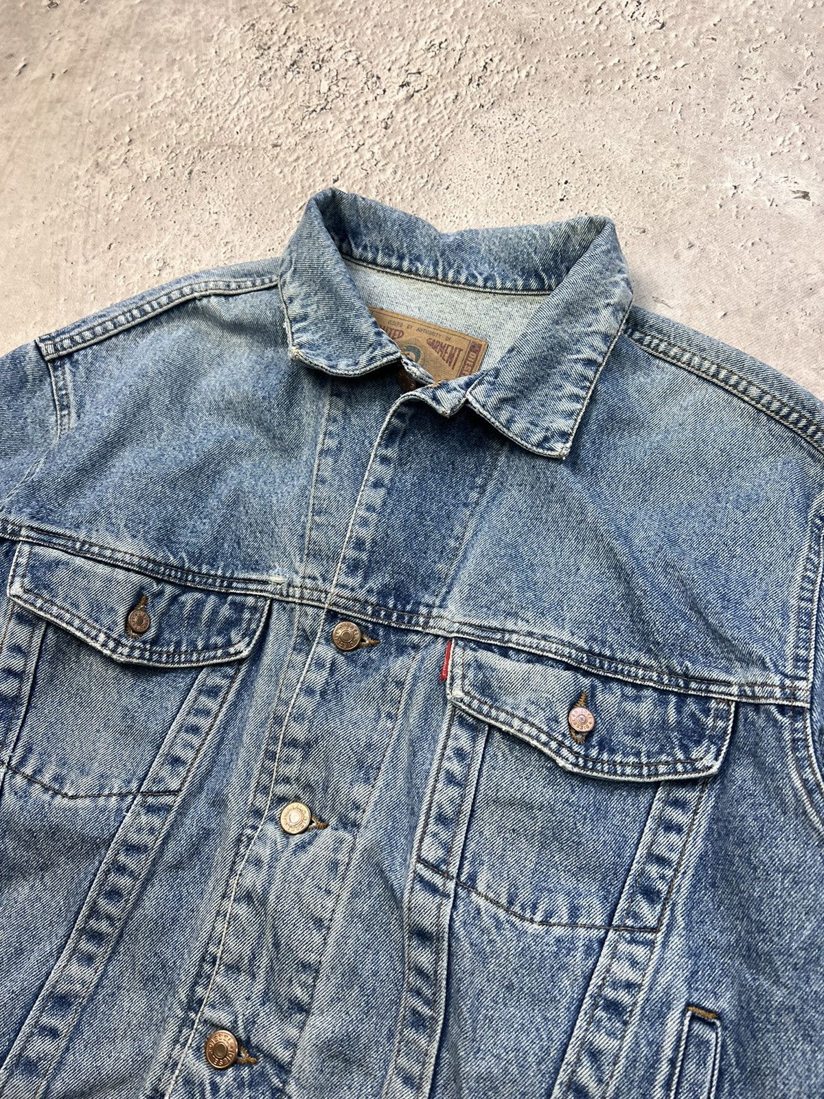 Diesel × Japanese Brand Diesel Distressed Denim Trucker boxy Jacket Size US M / EU 48-50 / 2 - 6 Thumbnail