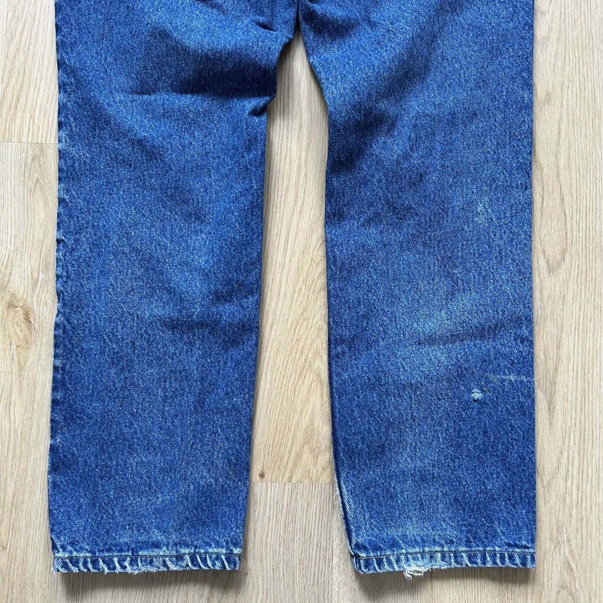 Lee Vintage 90s Lee Dark Wash Distressed Denim Jeans Size US 32 / EU 48 - 8 Thumbnail
