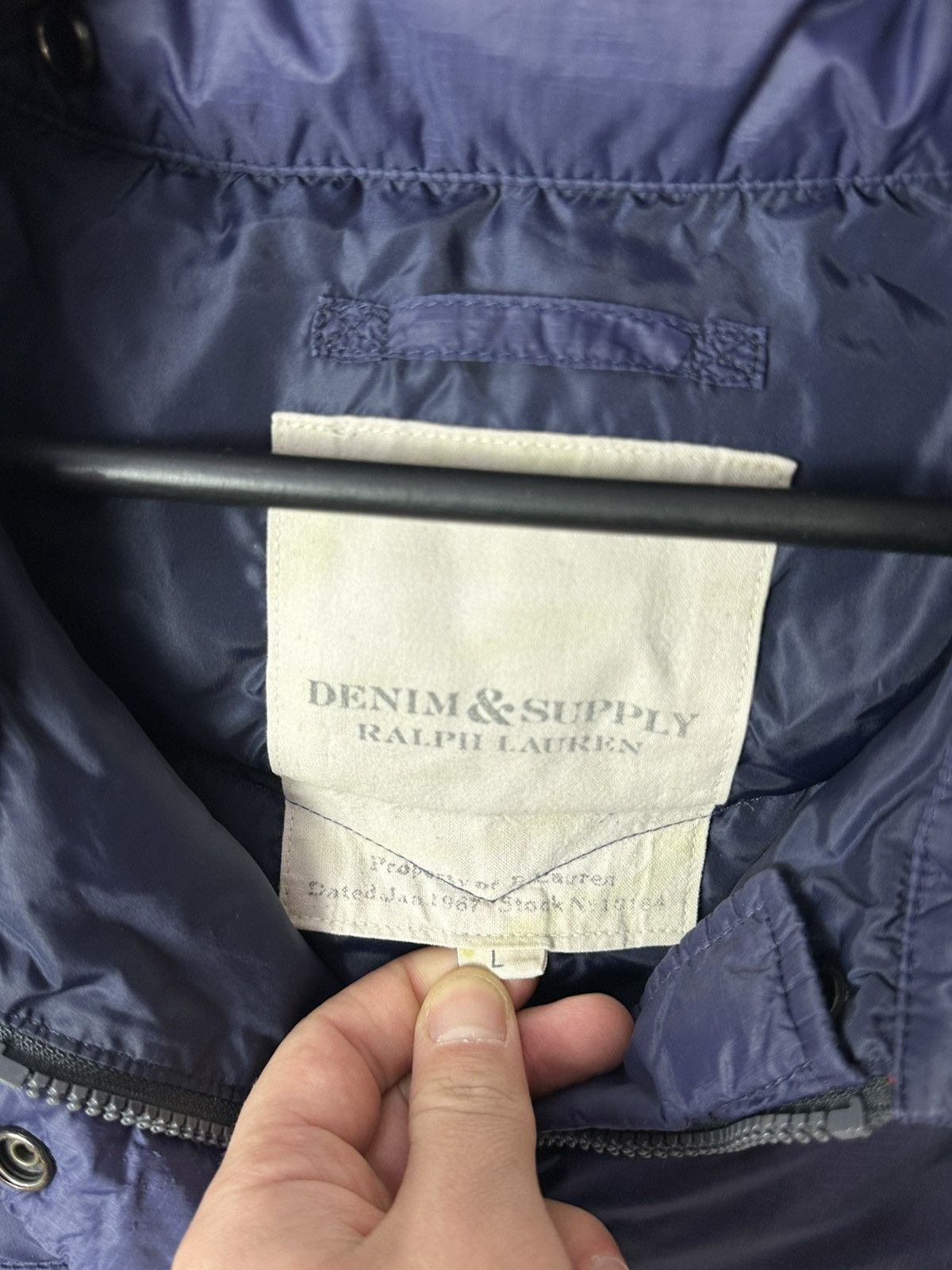 Ralph Lauren Denim Supply Ralph Lauren Down Puffer Navy Nylon Men’s Vest Size US M / EU 48-50 / 2 - 9 Thumbnail