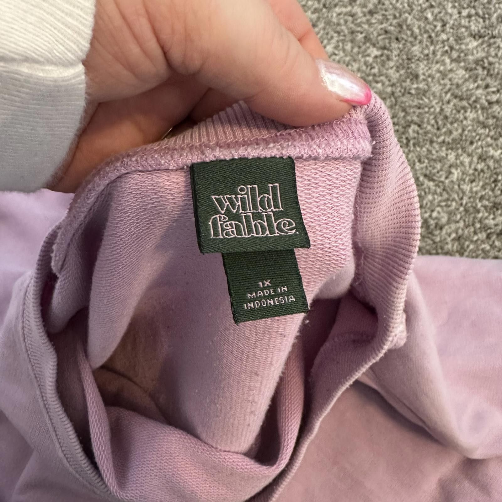 Designer Wild Fable Cozy Lavender Long Sleeve Top Size XL / US 12-14 / IT 48-50 - 2 Thumbnail