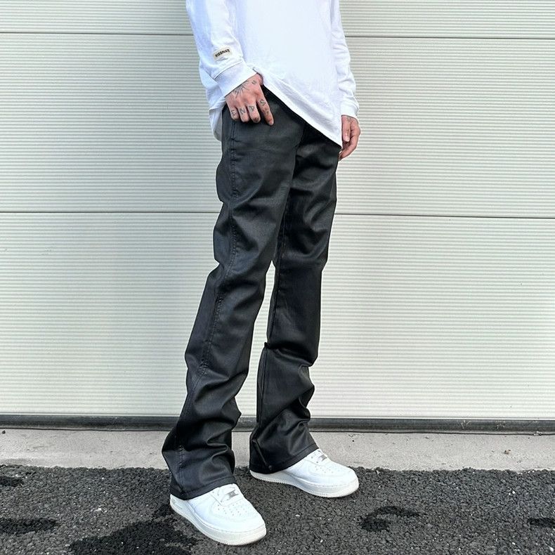 sports urban outdoor wax hiphop flared jeans