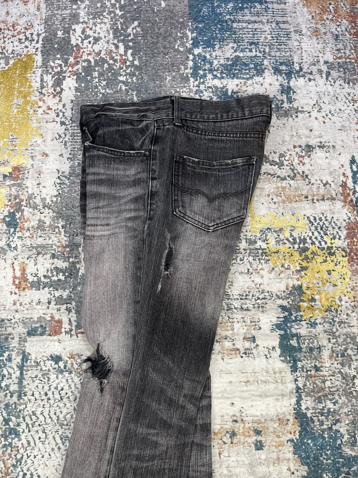 GOSTAR DE FUGA Hysteric Inspired Fuga Distressed Torn Jeans Size 32" / US 10 / IT 46 - 9 Thumbnail