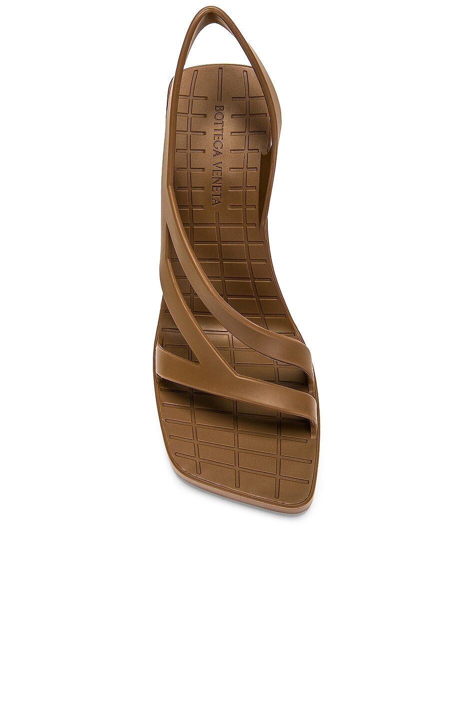 Bottega Veneta o1y0725 Rubber Ankle Strap Sandals in Brown Size US 7 / IT 37 - 5 Thumbnail