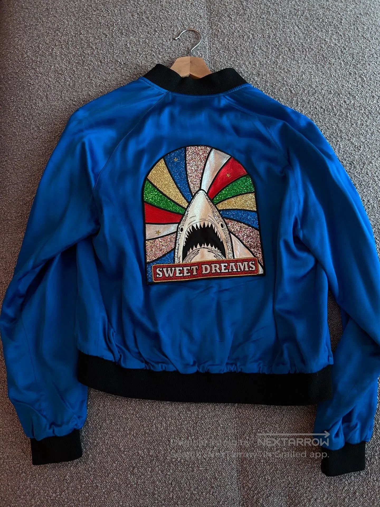 Saint Laurent Paris Saint Laurent Black Shark Baseball Jacket. Size US M / EU 48-50 / 2 - 2 Thumbnail