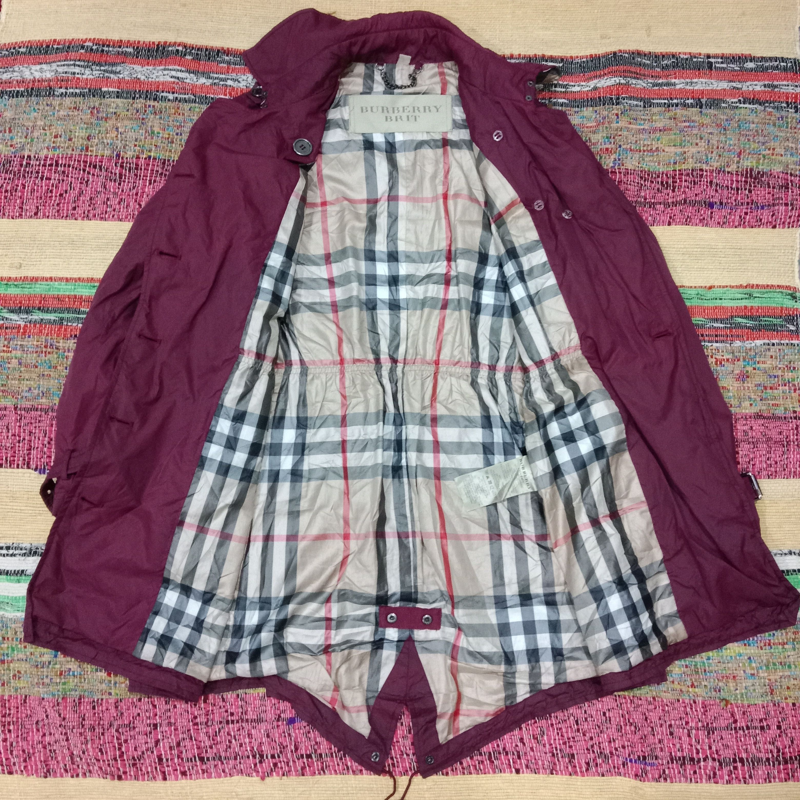 Burberry Burberry brit London jacket windbreaker full pattern purple Size XL / US 12-14 / IT 48-50 - 3 Thumbnail