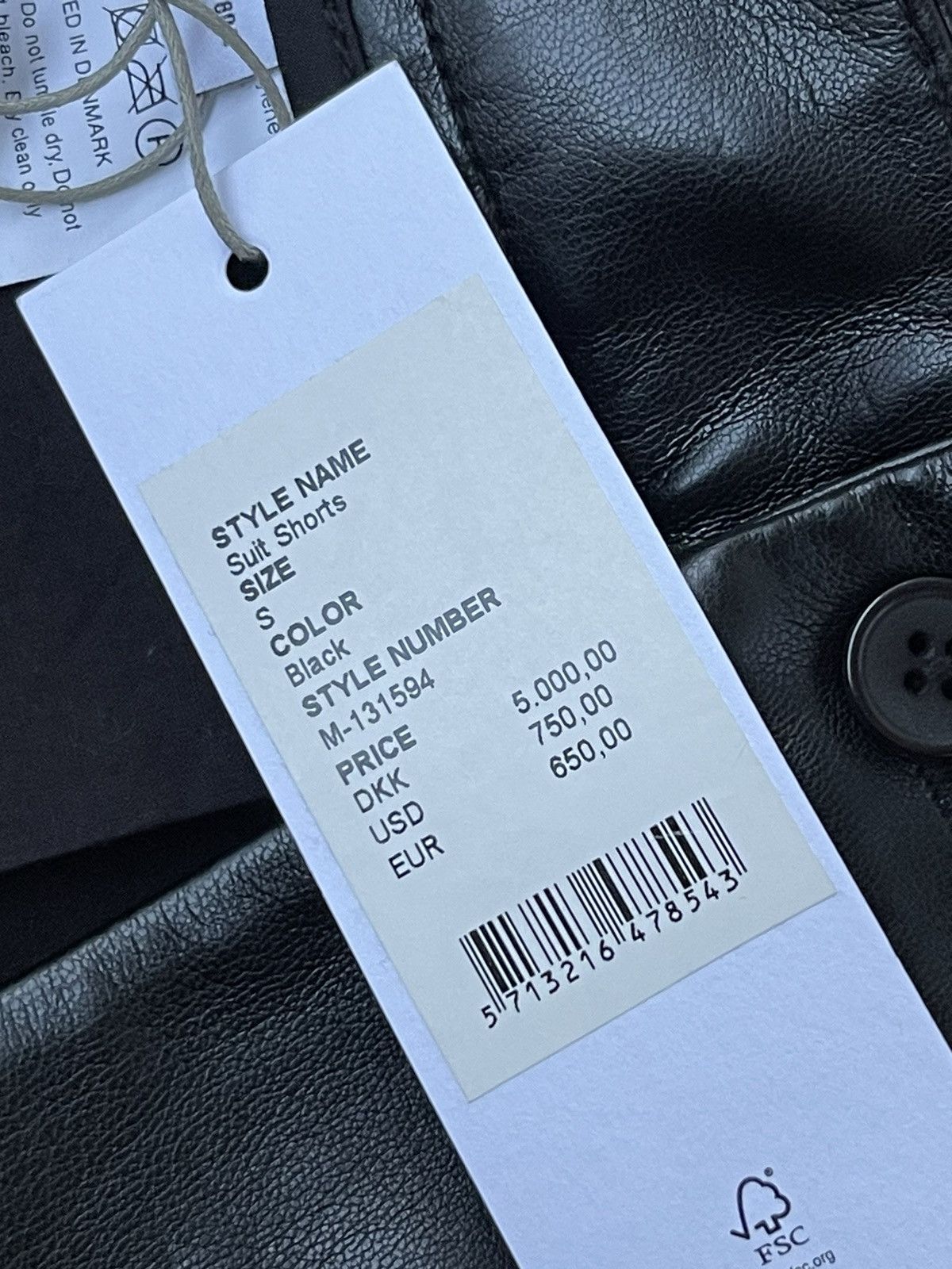 Han Kjobenhavn !DS! SS22 Han Kjobenhavn Black Suit Wide Leg Shorts Size US 30 / EU 46 - 19 Thumbnail