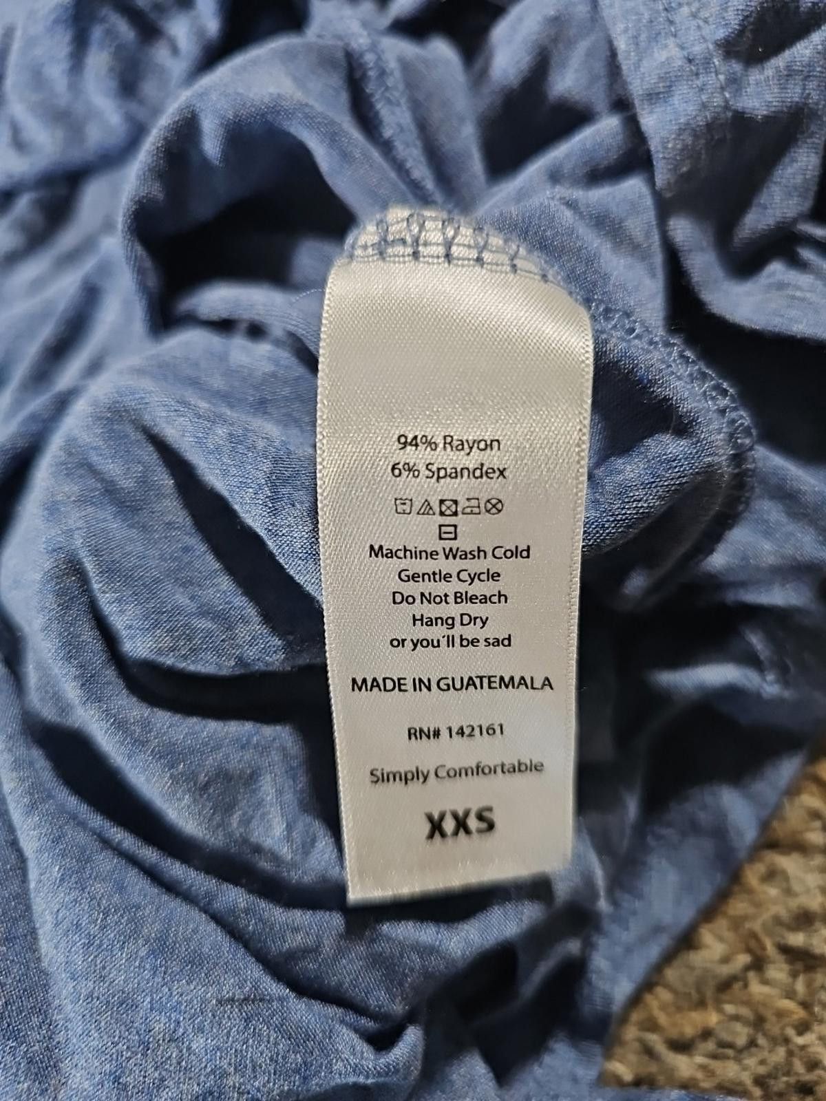Designer Lularoe Dress Blue XXS front Pocket Size XXS / US 00 / IT 34 - 7 Thumbnail