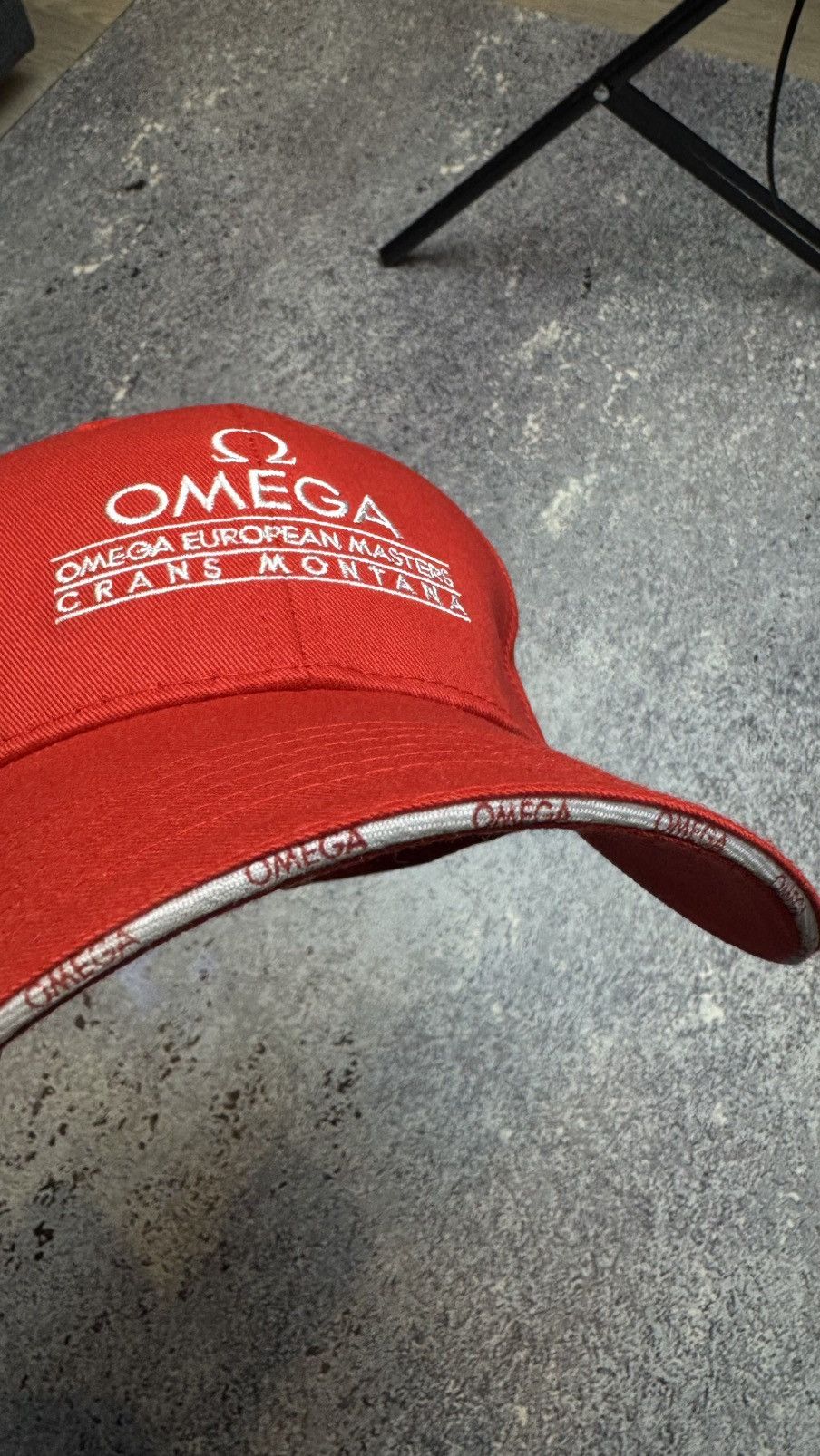 Omega OMEGA CAP RED/WHITE EMBROIDERED A Size ONE SIZE - 7 Thumbnail