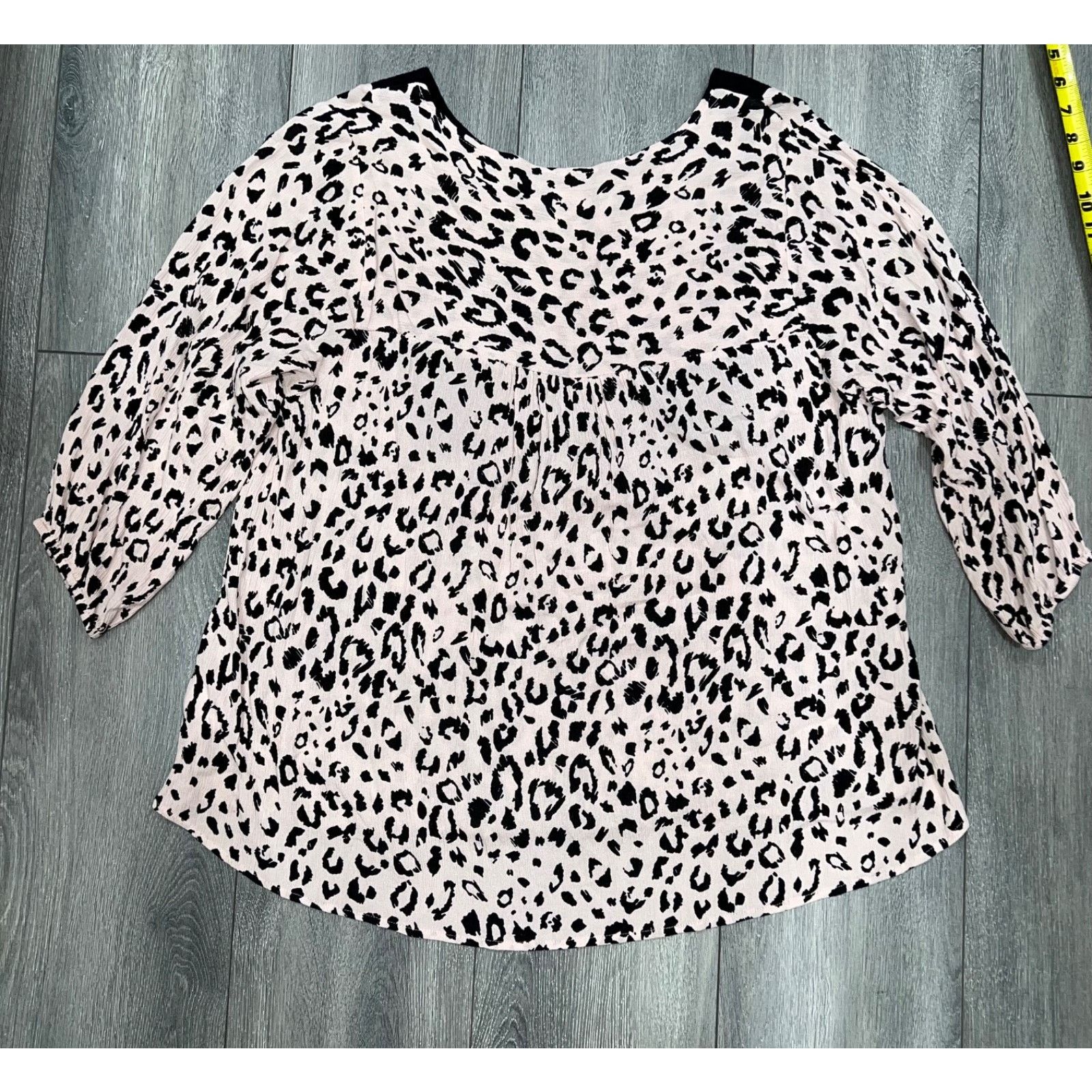 & Other Stories Savanna Jane Embroidered Cotton Leopard Blouse 3X A003183 Size 3XL / US 20-22 - 9 Thumbnail