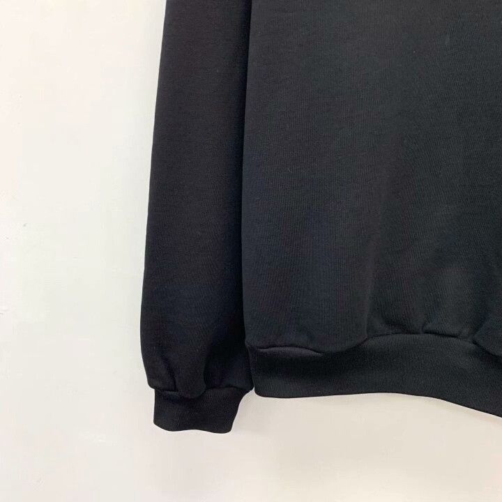 Balenciaga Balenciaga 2023 Black Logo Cotton Sweatshirt Size US M / EU 48-50 / 2 - 3 Thumbnail