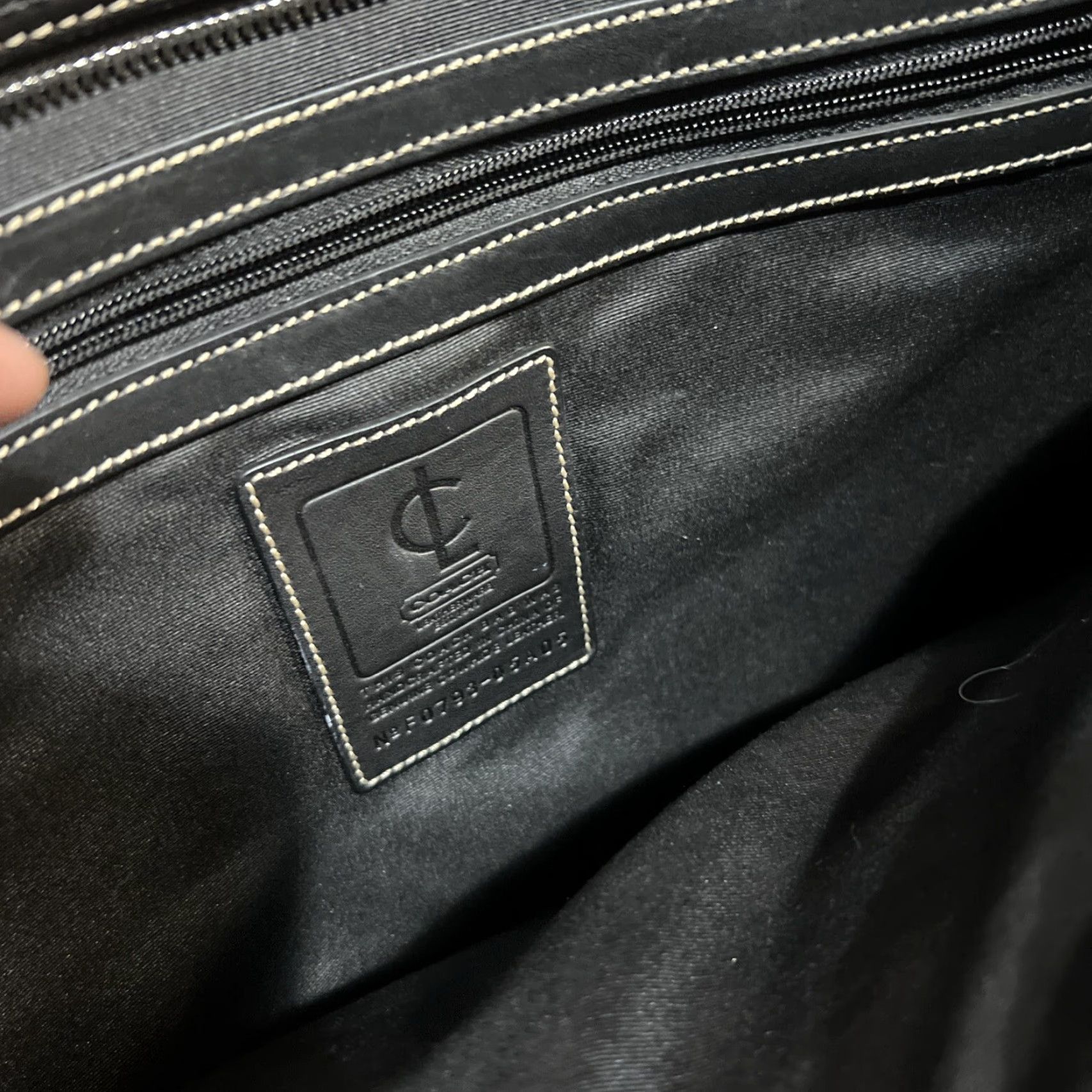 Coach COACH Transatlantic Black Leather Crossbody Soft Side Large Briefcase - Men - Large - Briefcase/Document Case Size ONE SIZE - 4 Thumbnail