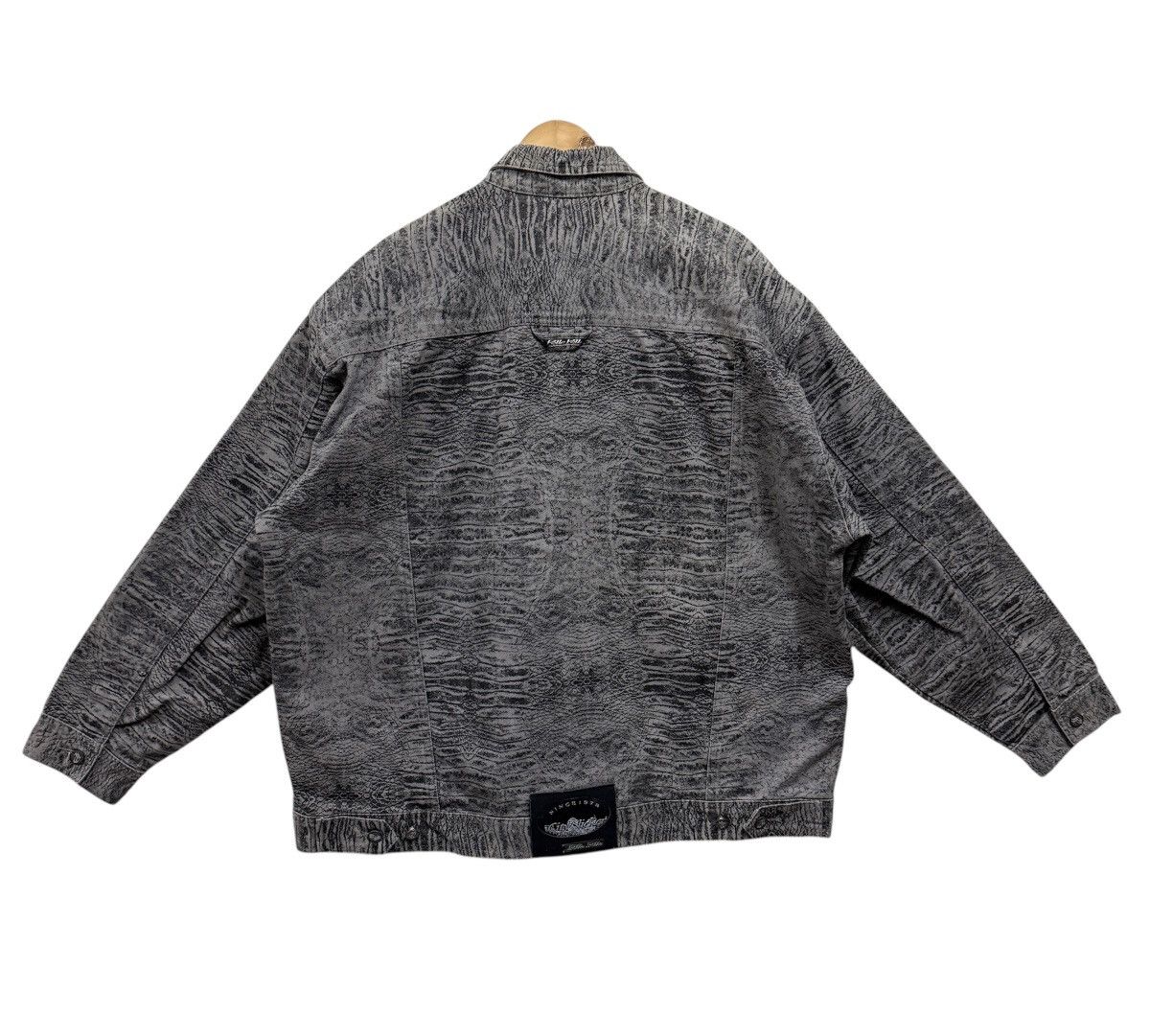 Marc Buchanan Vintage Pelle Pelle Marc Buchanan Python Snake Denim Jacket Size US XXL / EU 58 / 5 - 2 Thumbnail