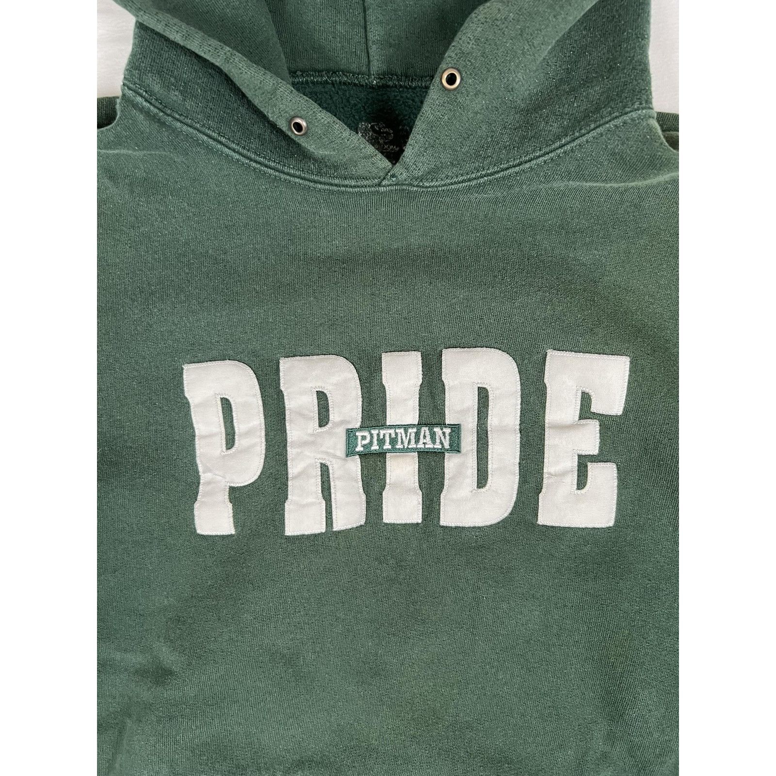 Fruit Of The Loom Vintage Pitman PRIDE Turlock High School Hoodie Sweatshirt S Size US L / EU 52-54 / 3 - 2 Thumbnail
