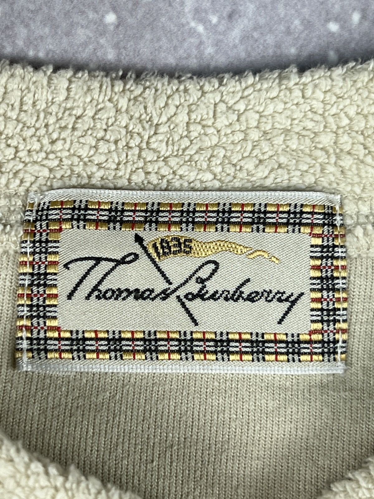 Burberry Vintage Y2K Thomas Burberry Sport Creamy Fleece Sweatshirt Size US S / EU 44-46 / 1 - 5 Thumbnail