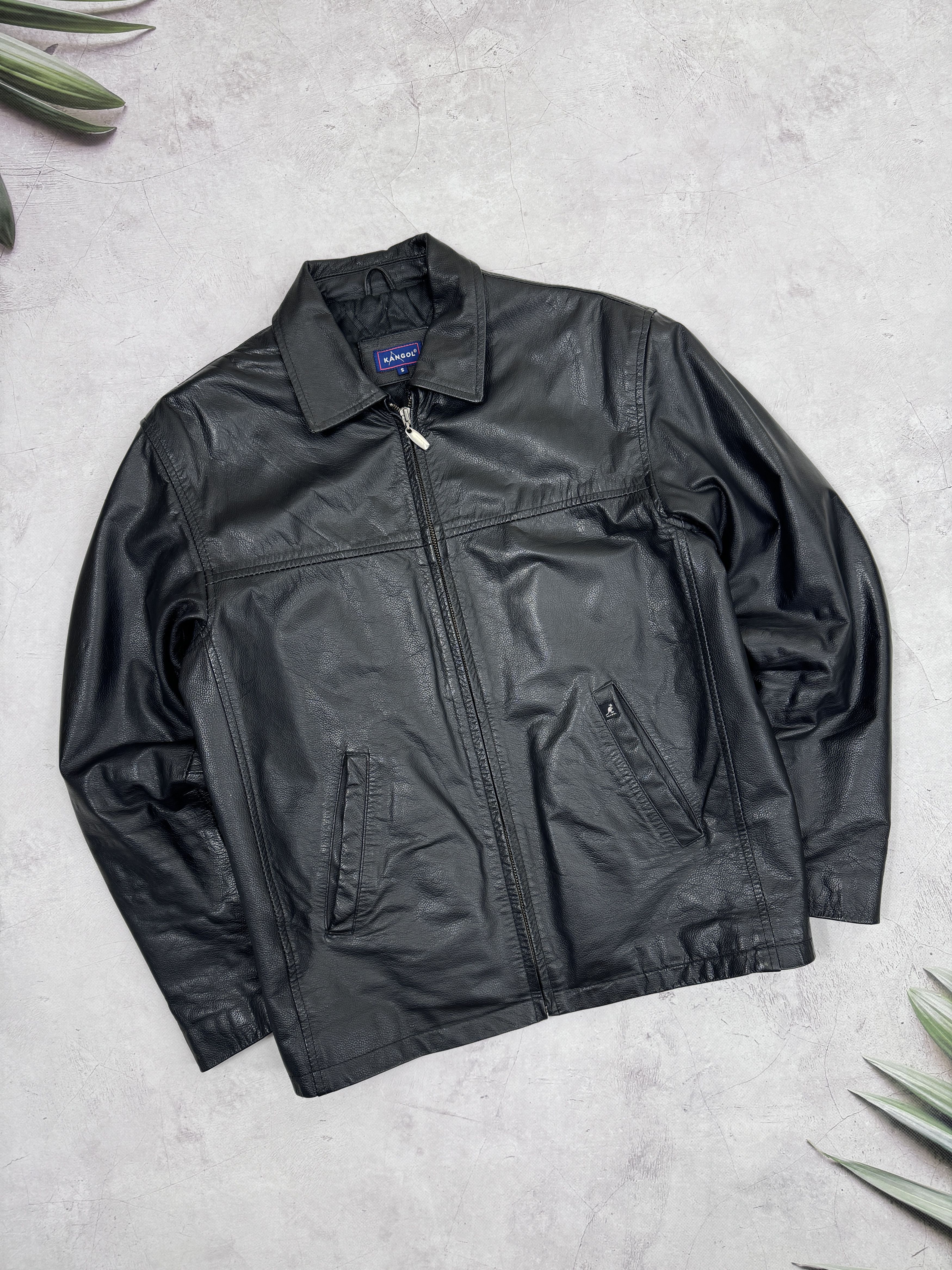 Kangol × Vintage Vintage Kangol Leather Jacket Full Zip Size US M / EU 48-50 / 2 - 1 Thumbnail