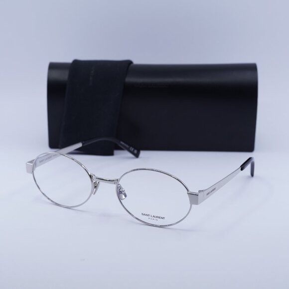 Saint Laurent Paris 🕶️ New Saint Laurent SL692 OPT 001 Eyeglasses - Silver Size ONE SIZE - 1 Thumbnail