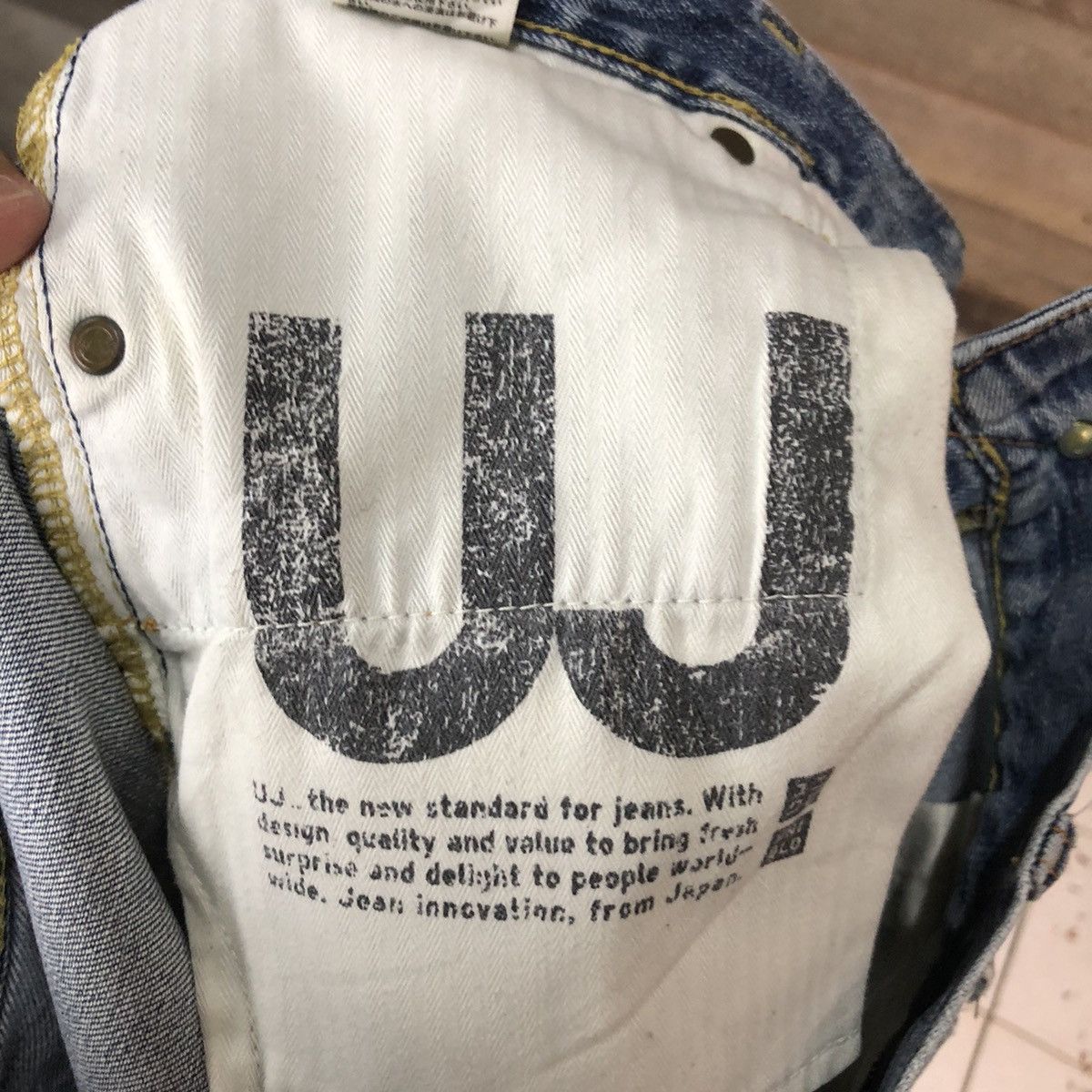 Japanese Brand Uniqlo Jeans Blue faded vintage Denim Pants #7326 Size 32" / US 10 / IT 46 - 24 Thumbnail