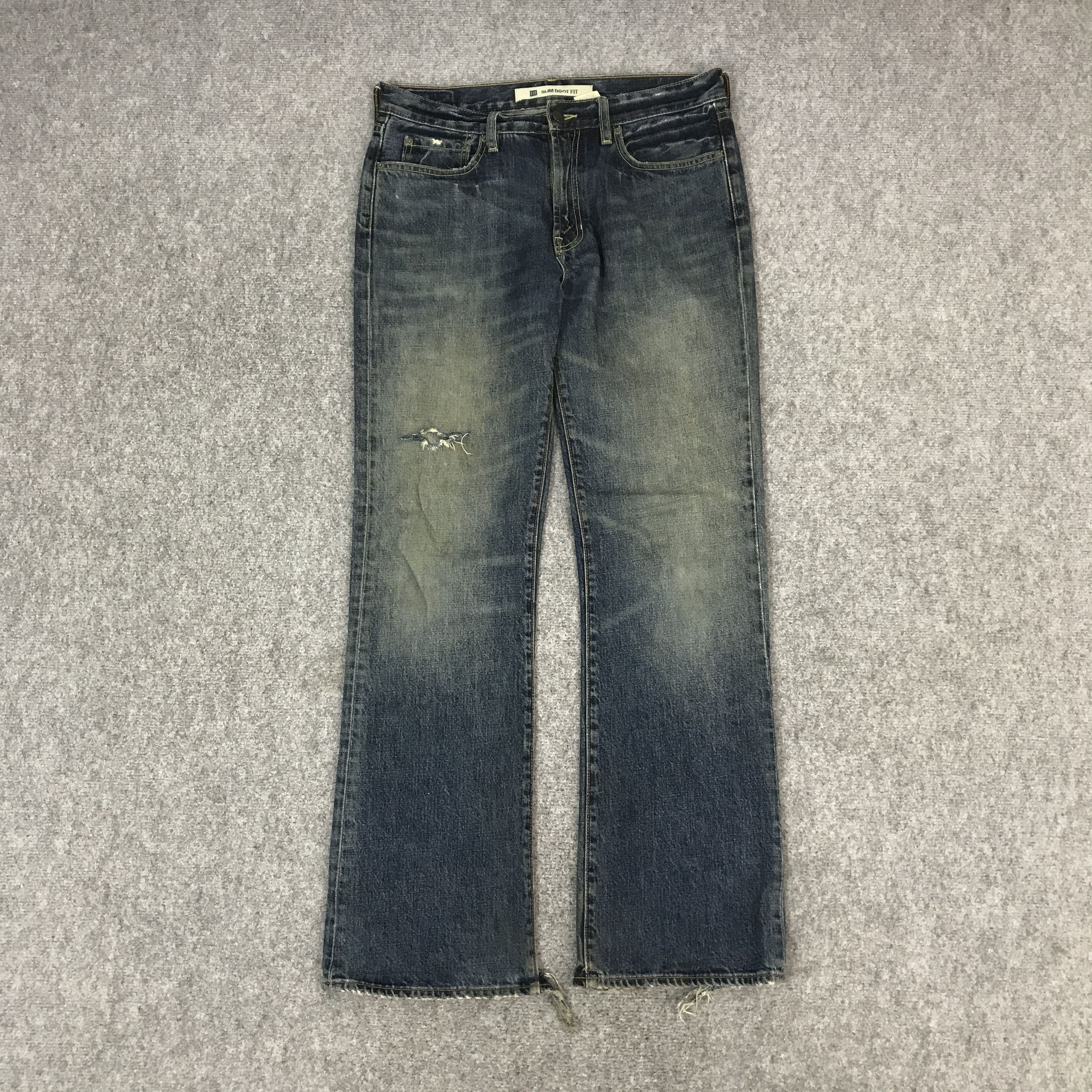Gap GAP DISTRESSED BAGGY DENIM JEANS PANTS Size US 32 / EU 48 - 1 Thumbnail