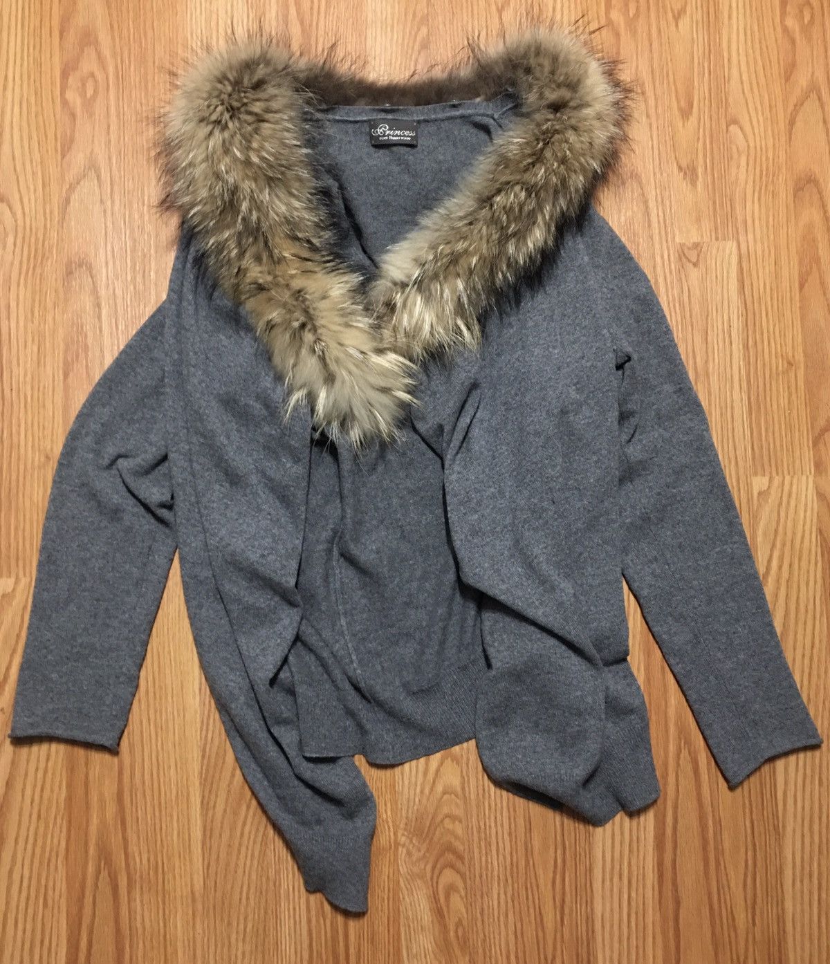 Designer Princess Goes Hollywood Cashmere Fur Cardigan Size EU 44 Size M / US 6-8 / IT 42-44 - 6 Thumbnail