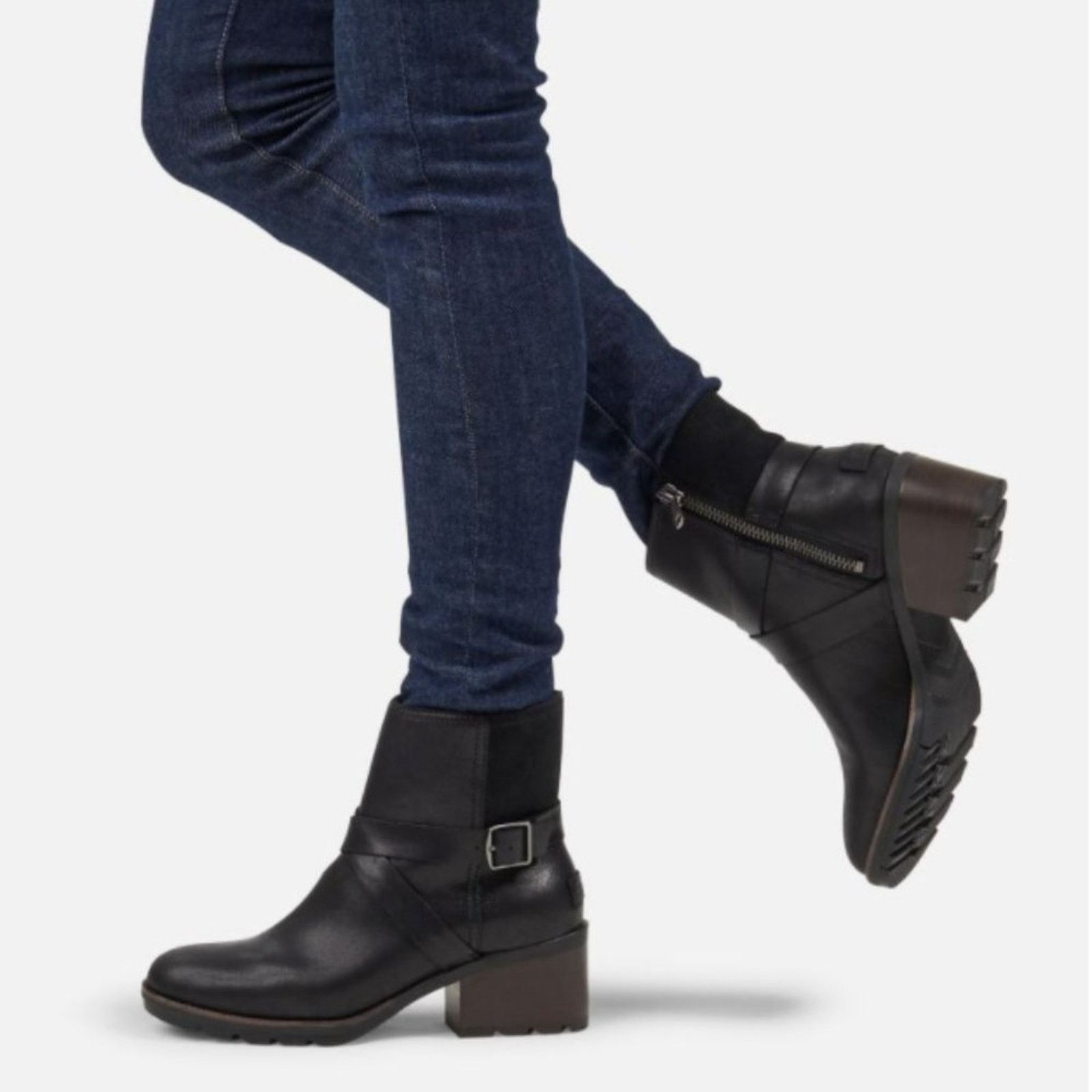 SOREL Sorel Cate Ankle Boots Black Waterproof Black NL3709 Size US 6.5 / EU 39-40 - 4 Thumbnail