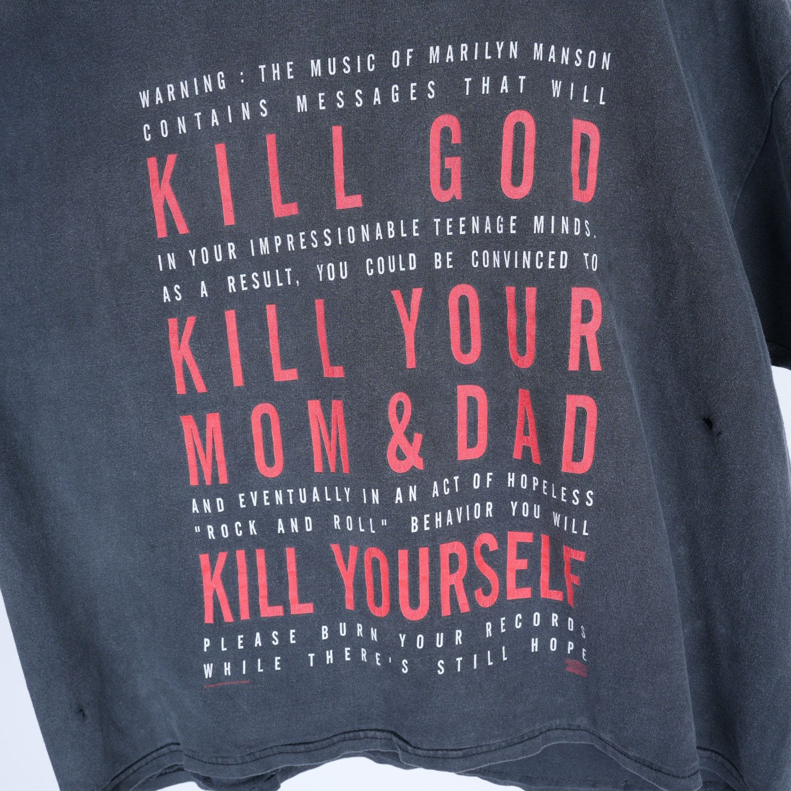 Vintage VINTAGE MARILYN MANSON KILL YOURSELF T-SHIRT Size US XL / EU 56 / 4 - 3 Thumbnail